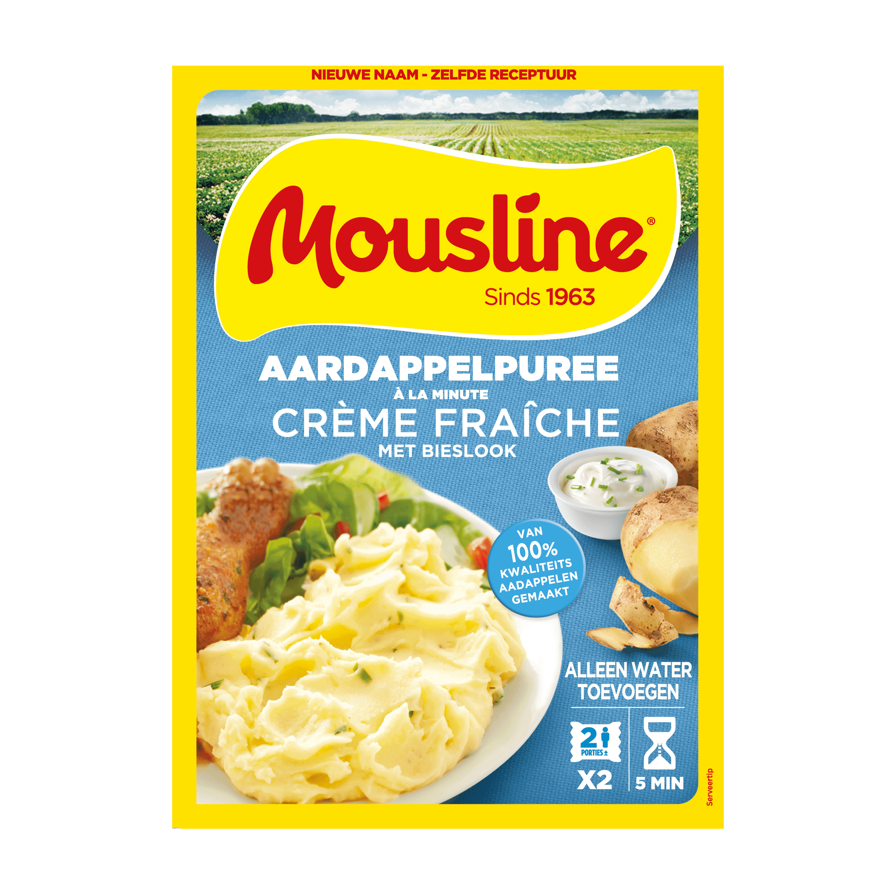 Mousline Aardappelpuree á la min Crème Fraîche