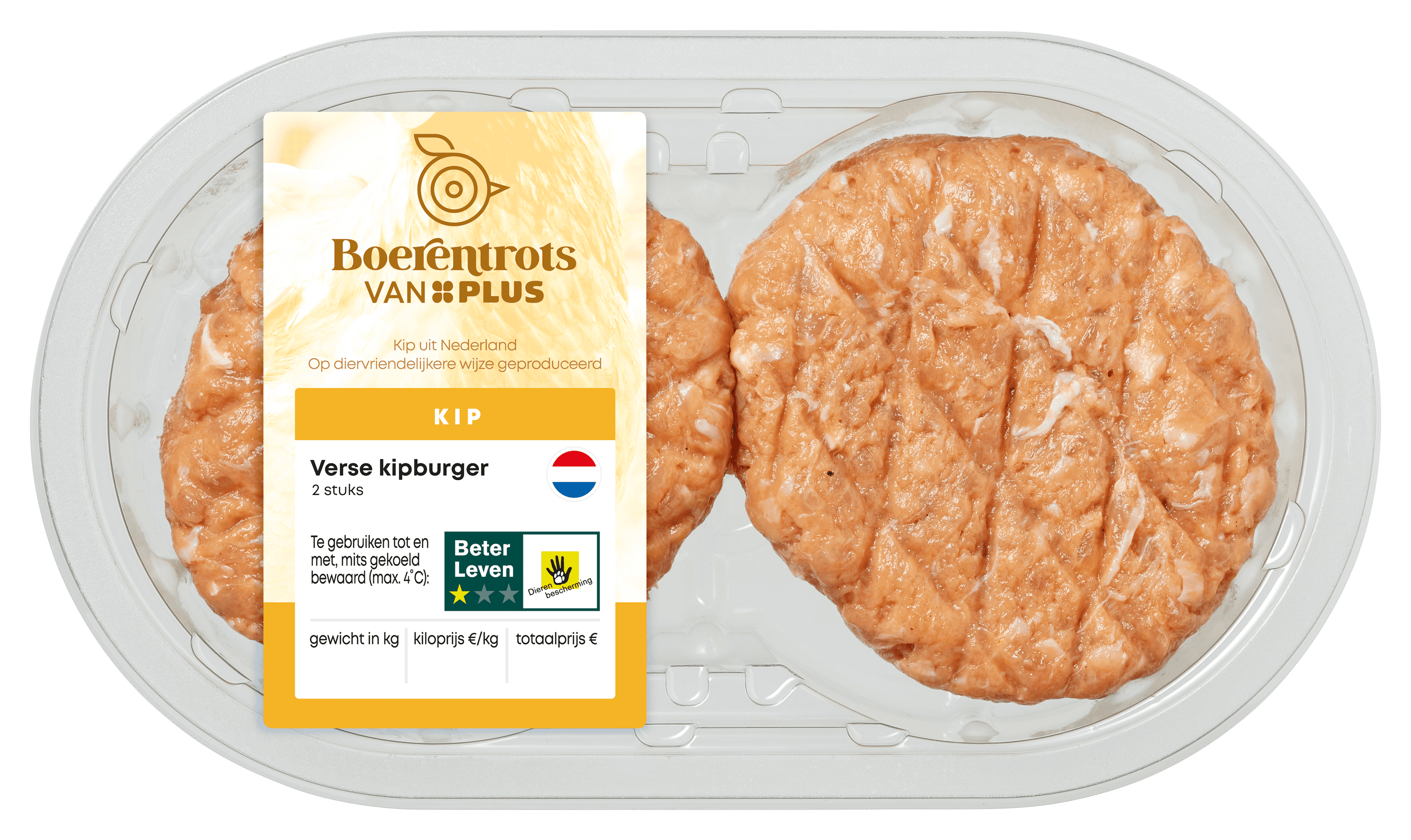 PLUS Boerentrots Verse kipburger 2st