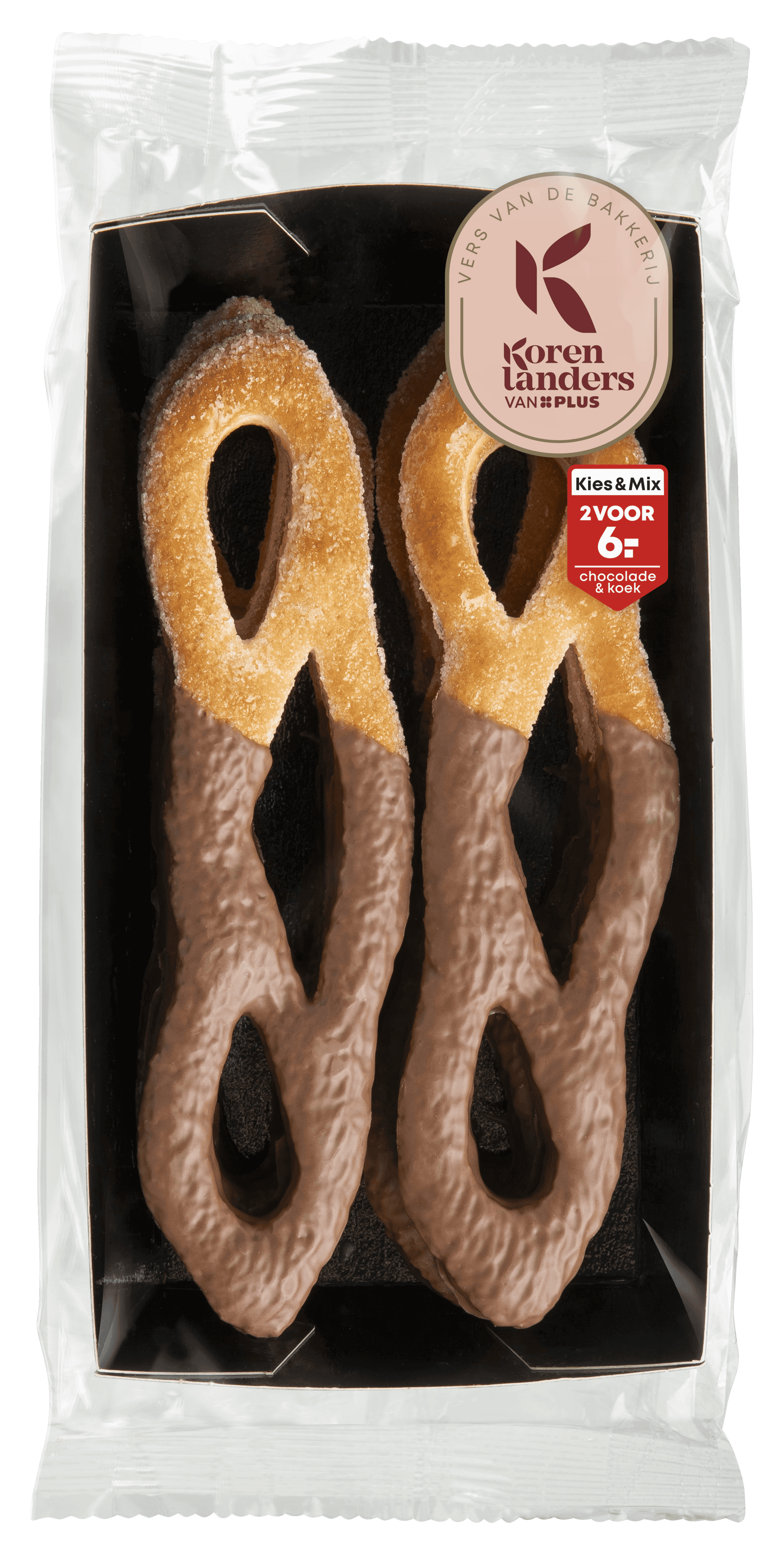 PLUS Korenlanders Reuze krakelingen met chocolade