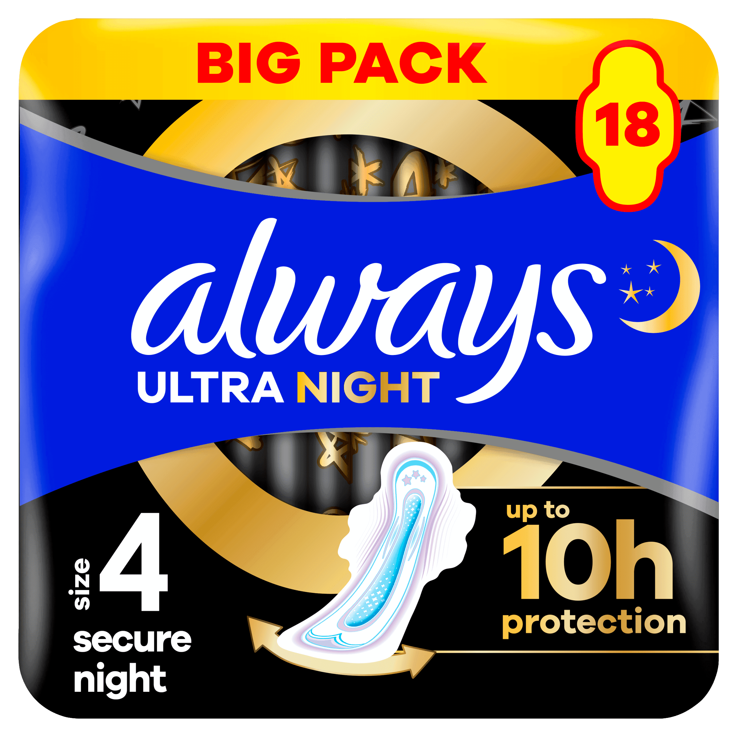 Always Ultra maandverband secure night