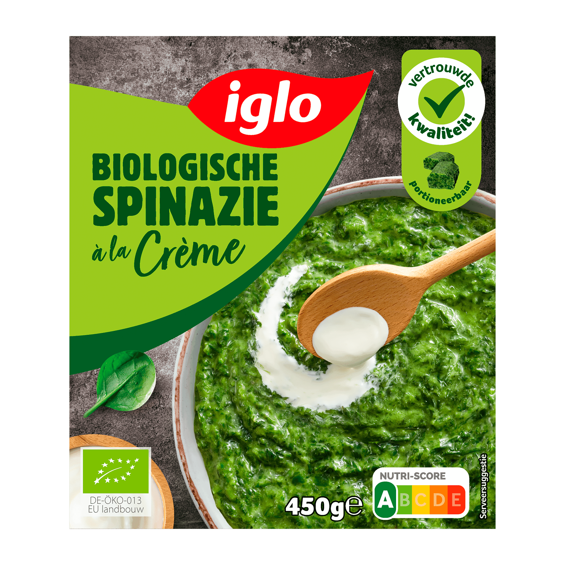 Iglo Biologische spinazie a la creme