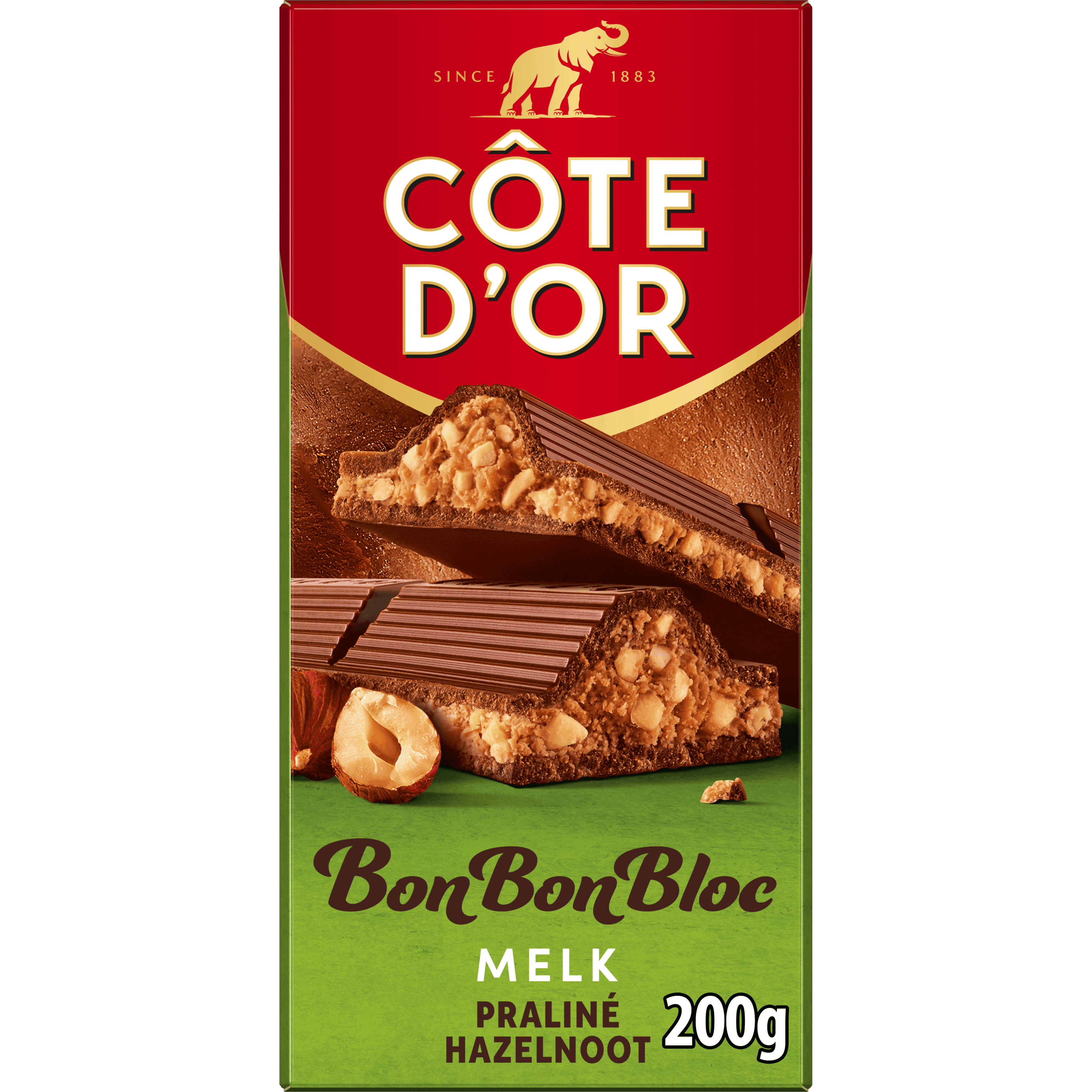 Côte d'Or BonBonBloc Praline Noisette