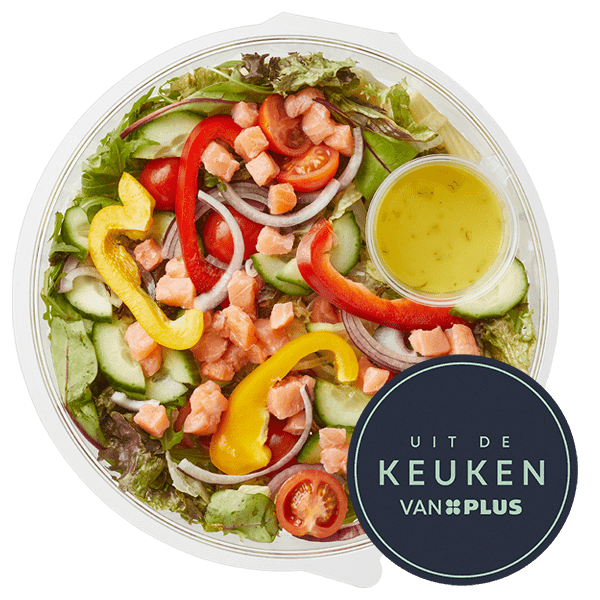 Uit de keuken van PLUS Salade gerookte zalm