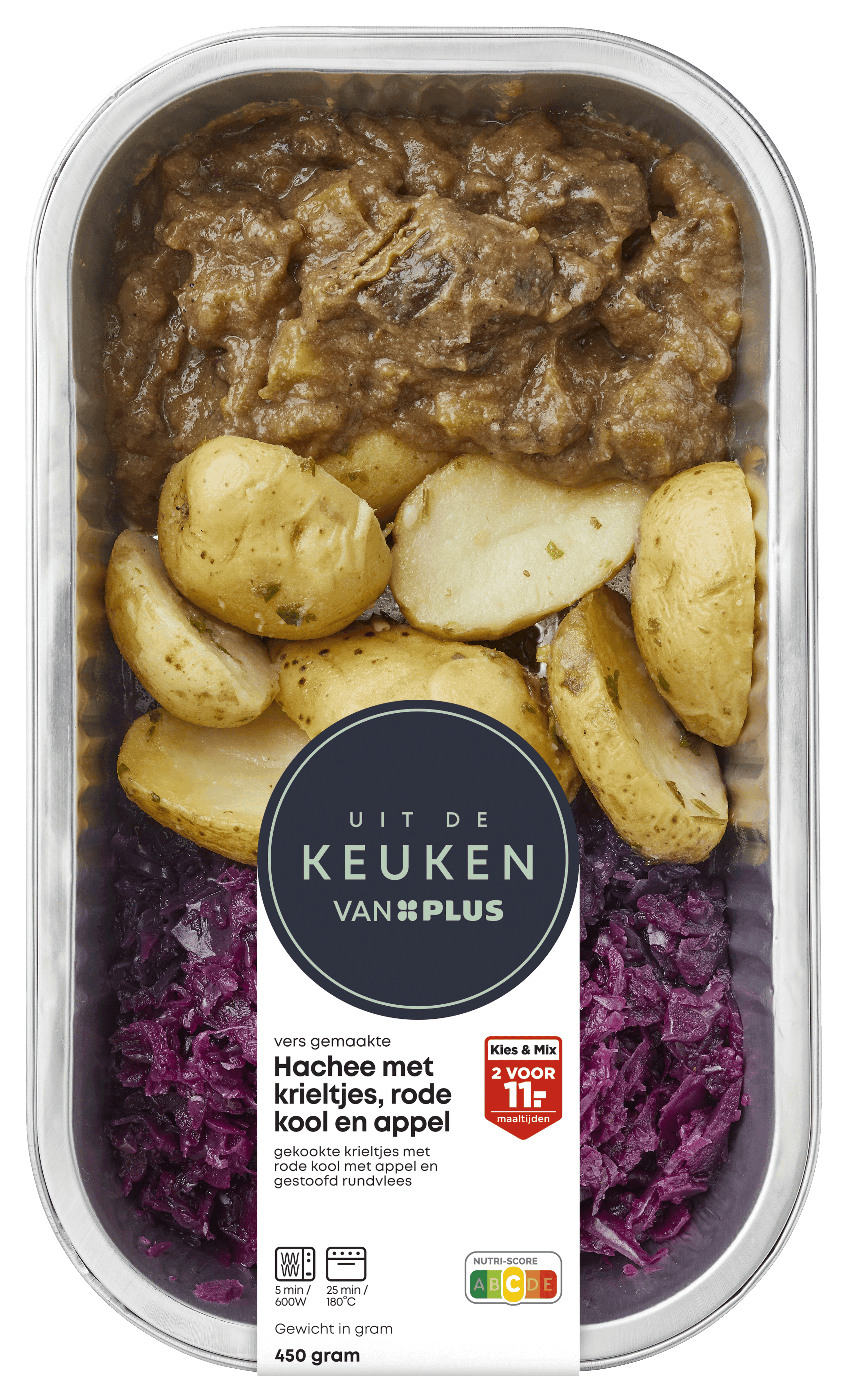 Uit de keuken van Hachee met krieltjes en rode kool