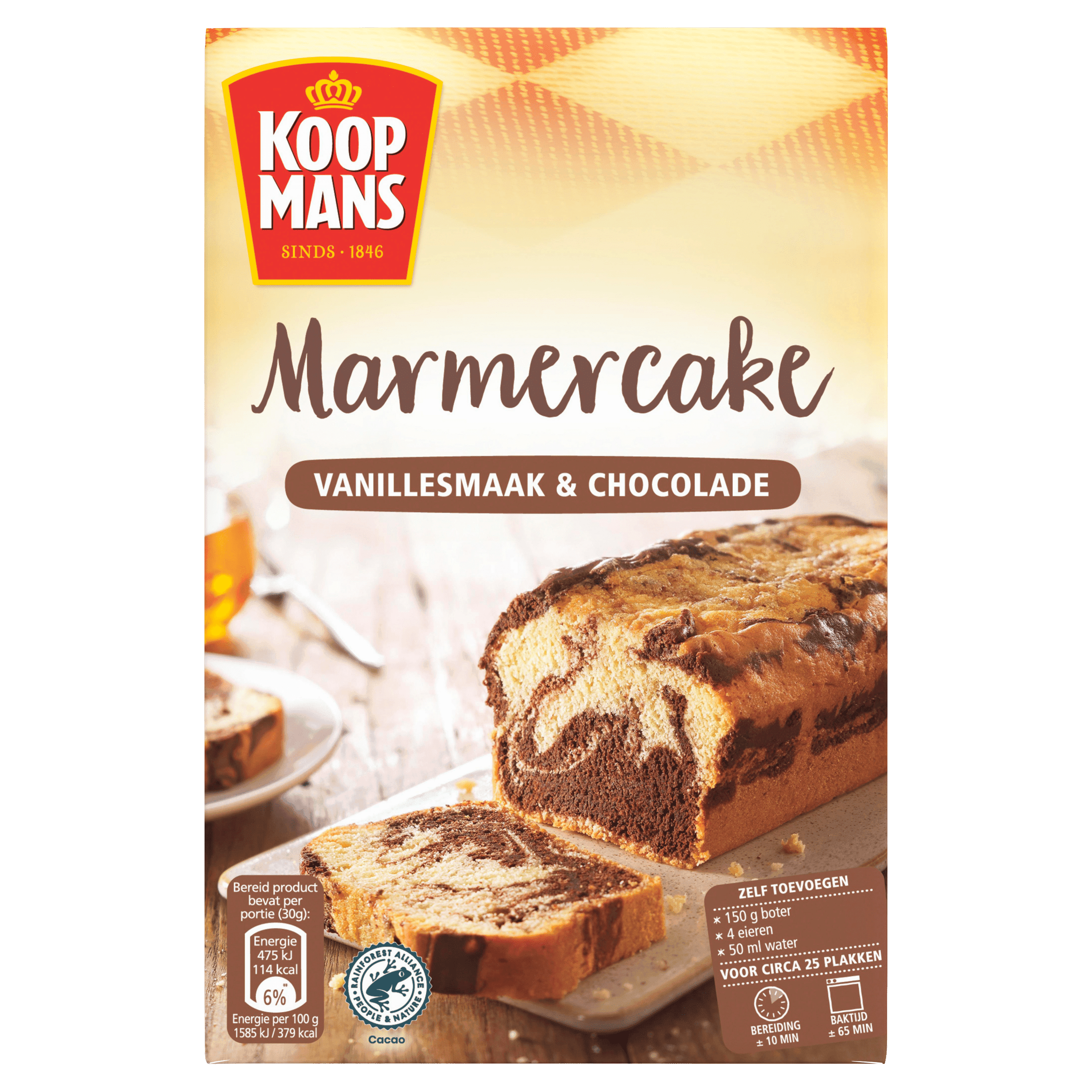 Koopmans Marmercake choco & vanillesmaak bakmix