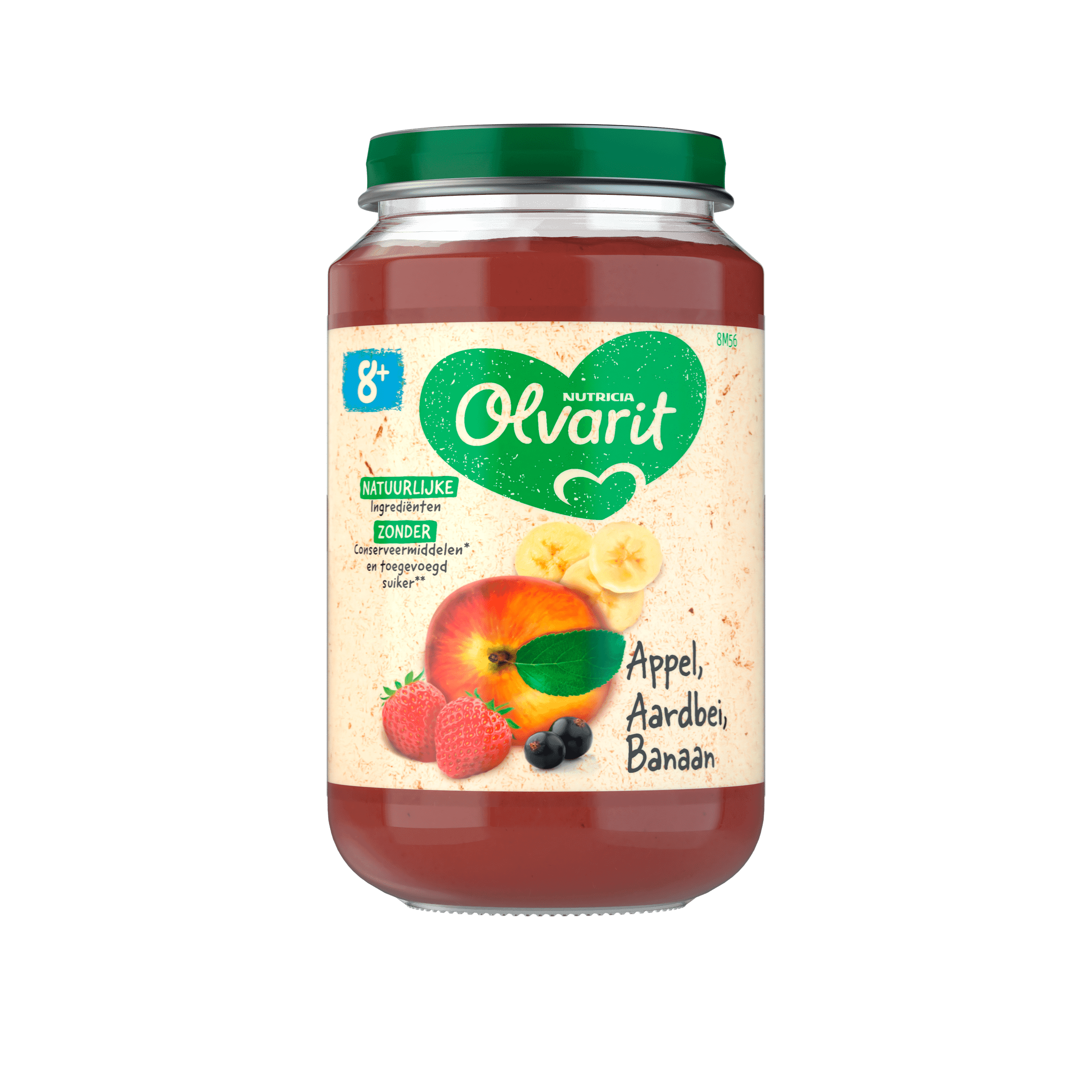 Olvarit 8+mnd Appel Aardbei Banaan