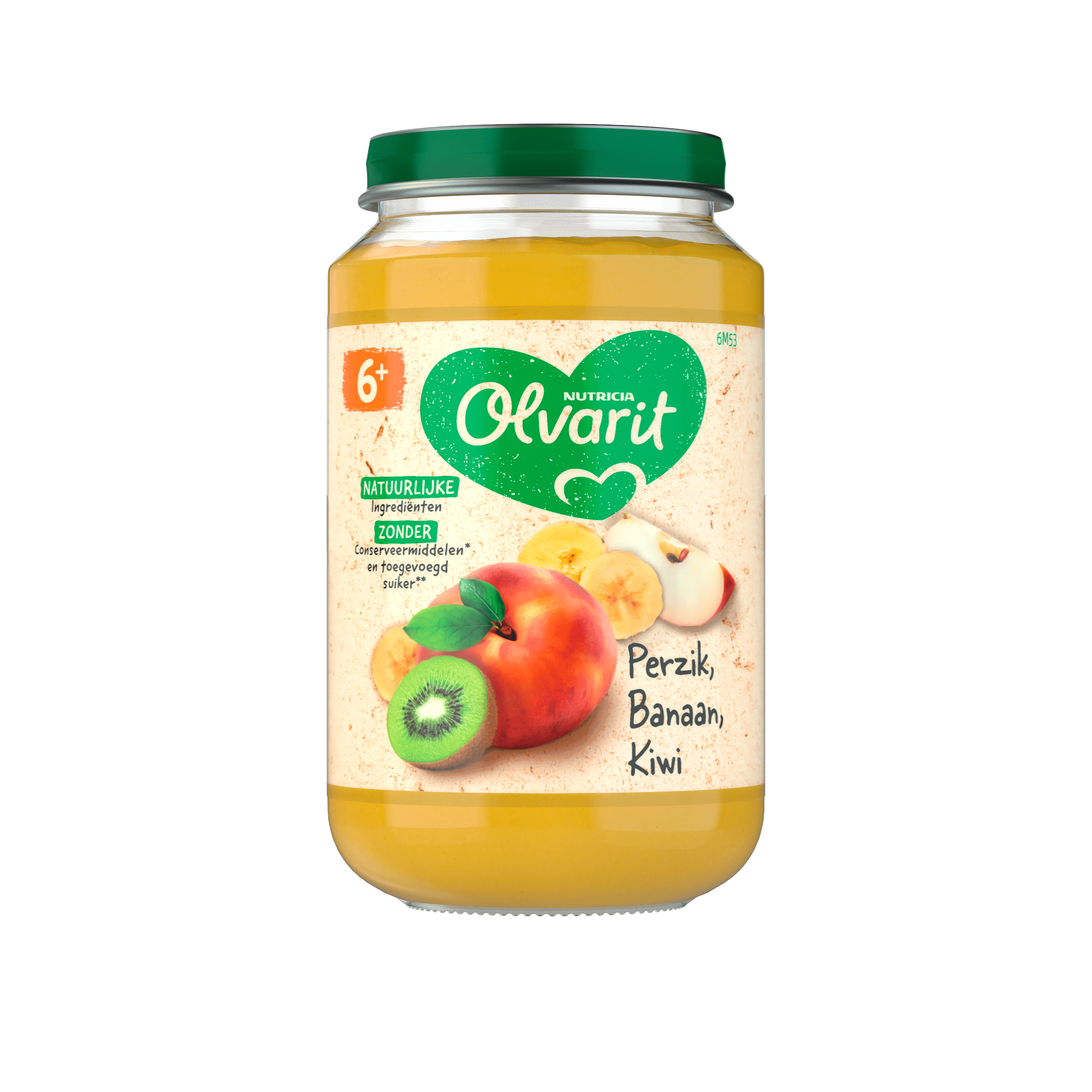 Olvarit 6+mnd Perzik Banaan Kiwi