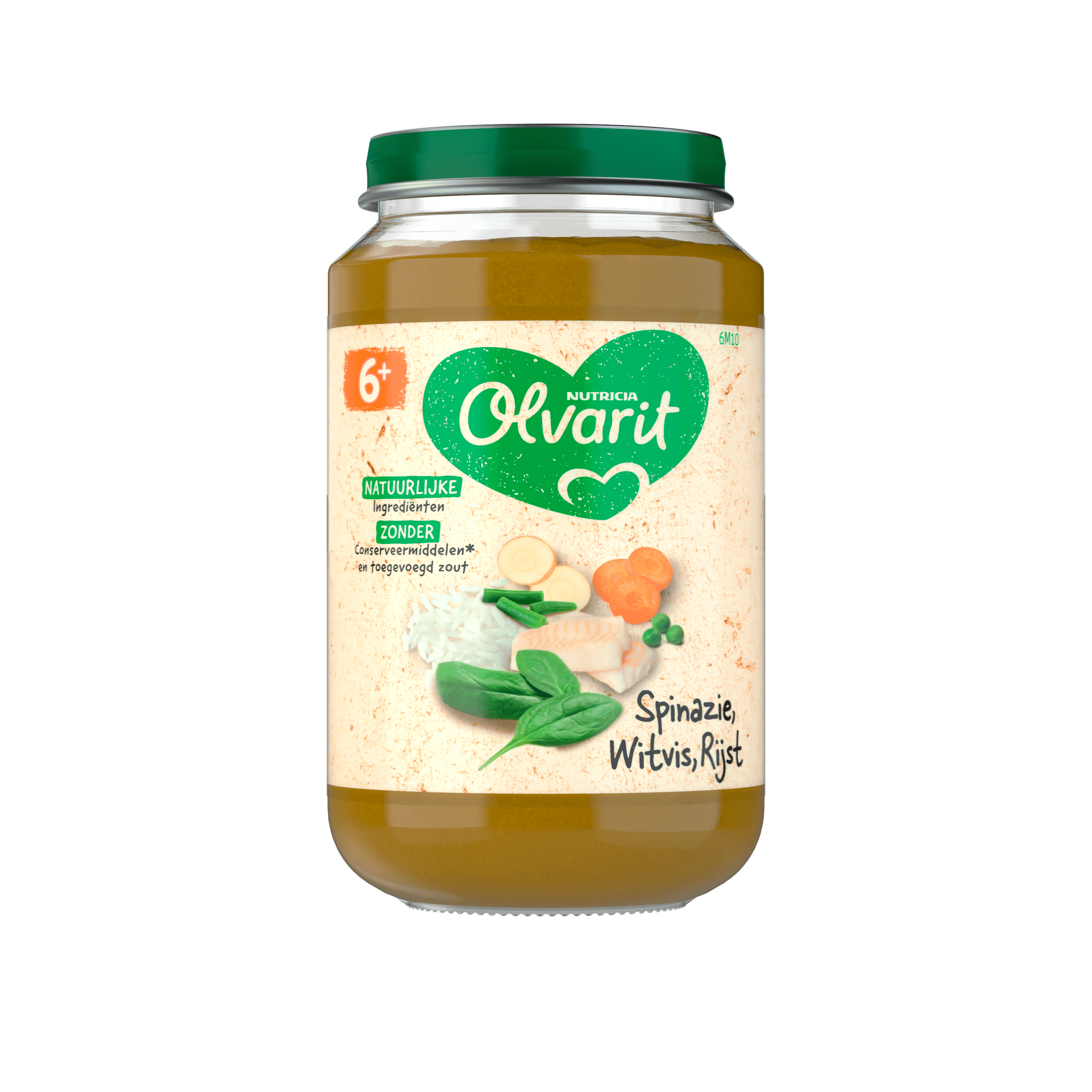 Olvarit 6+mnd Spinazie Witvis Rijst
