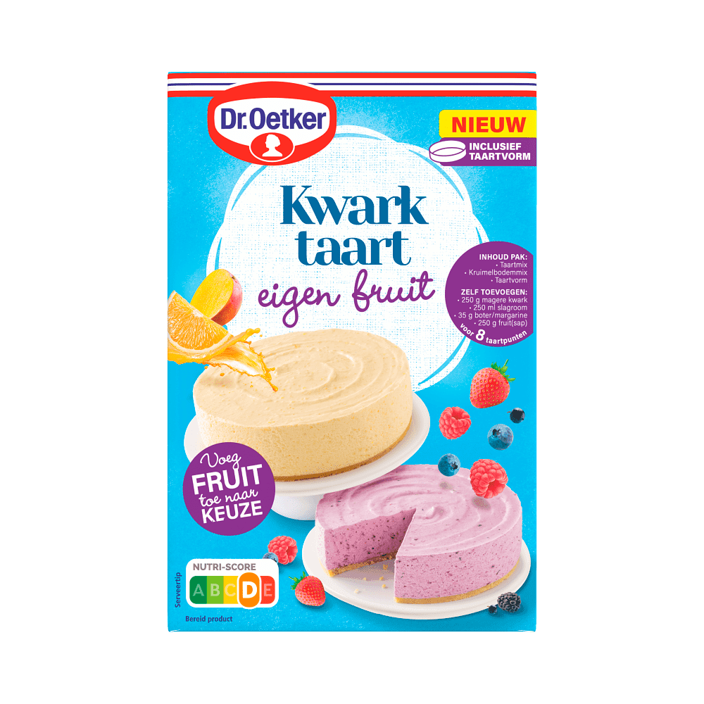 Dr. Oetker Kwarktaart Eigen Fruit Baxmix