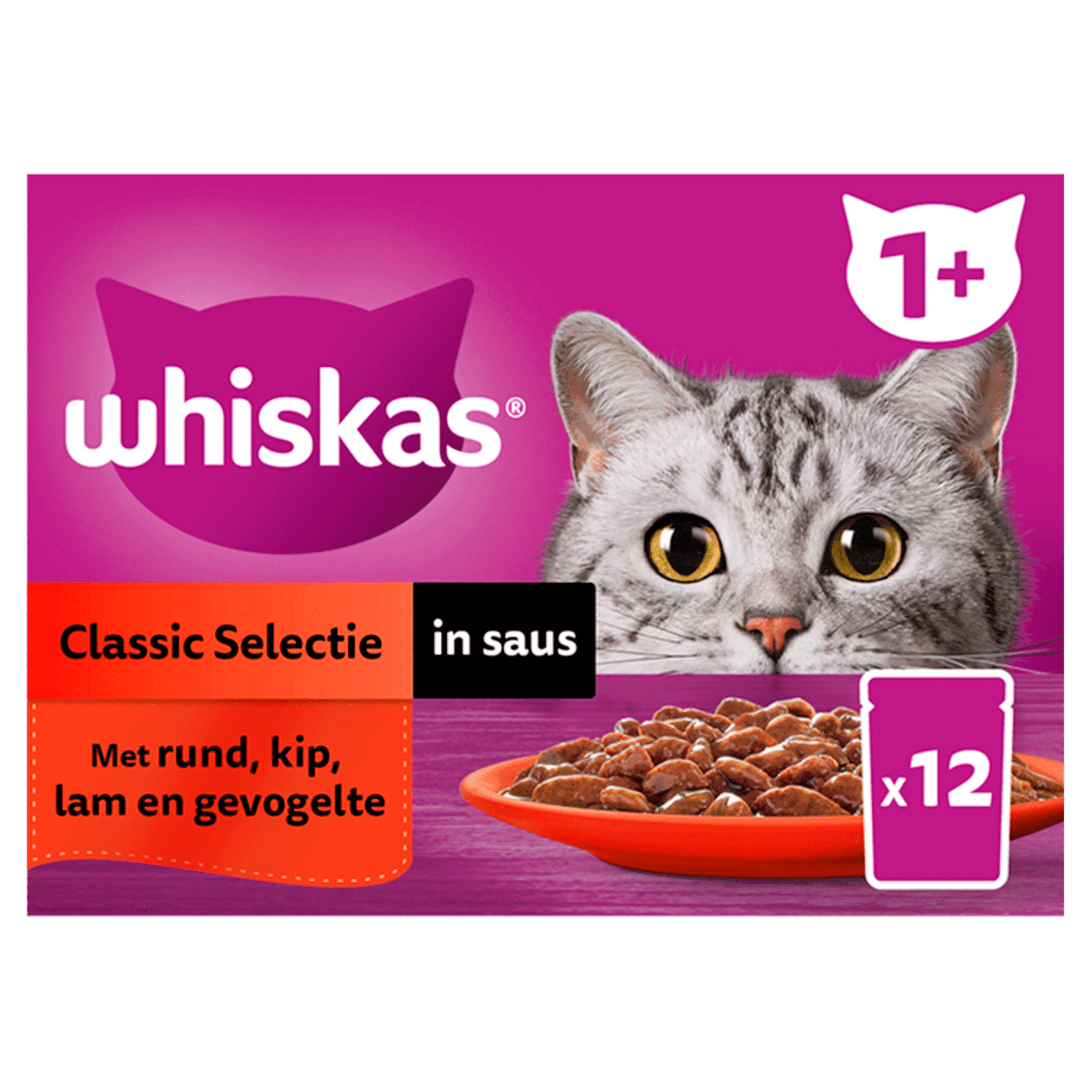 Whiskas 1+ Classic - Selectie in saus