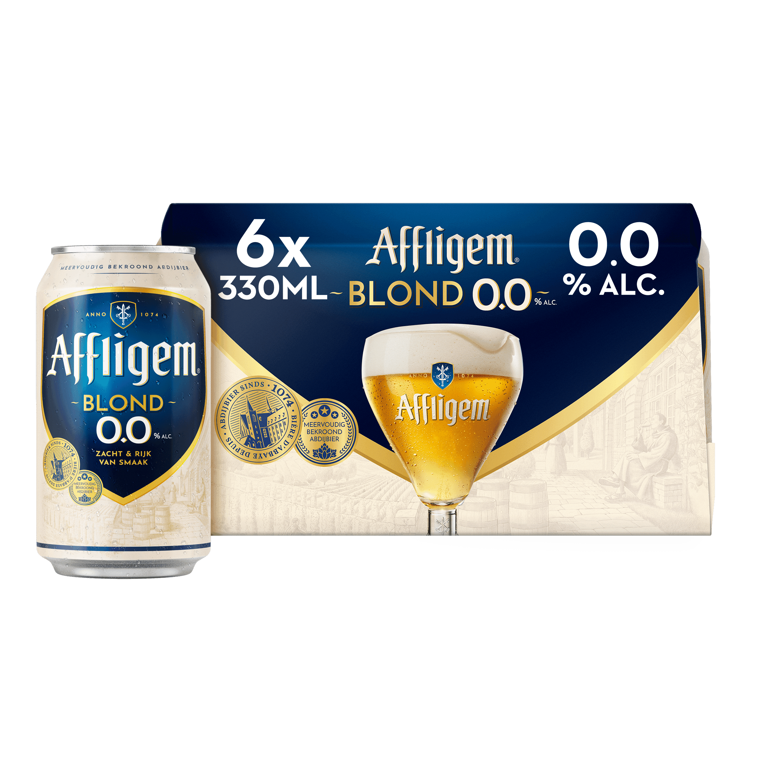 Affligem Blond 0.0 bier blik