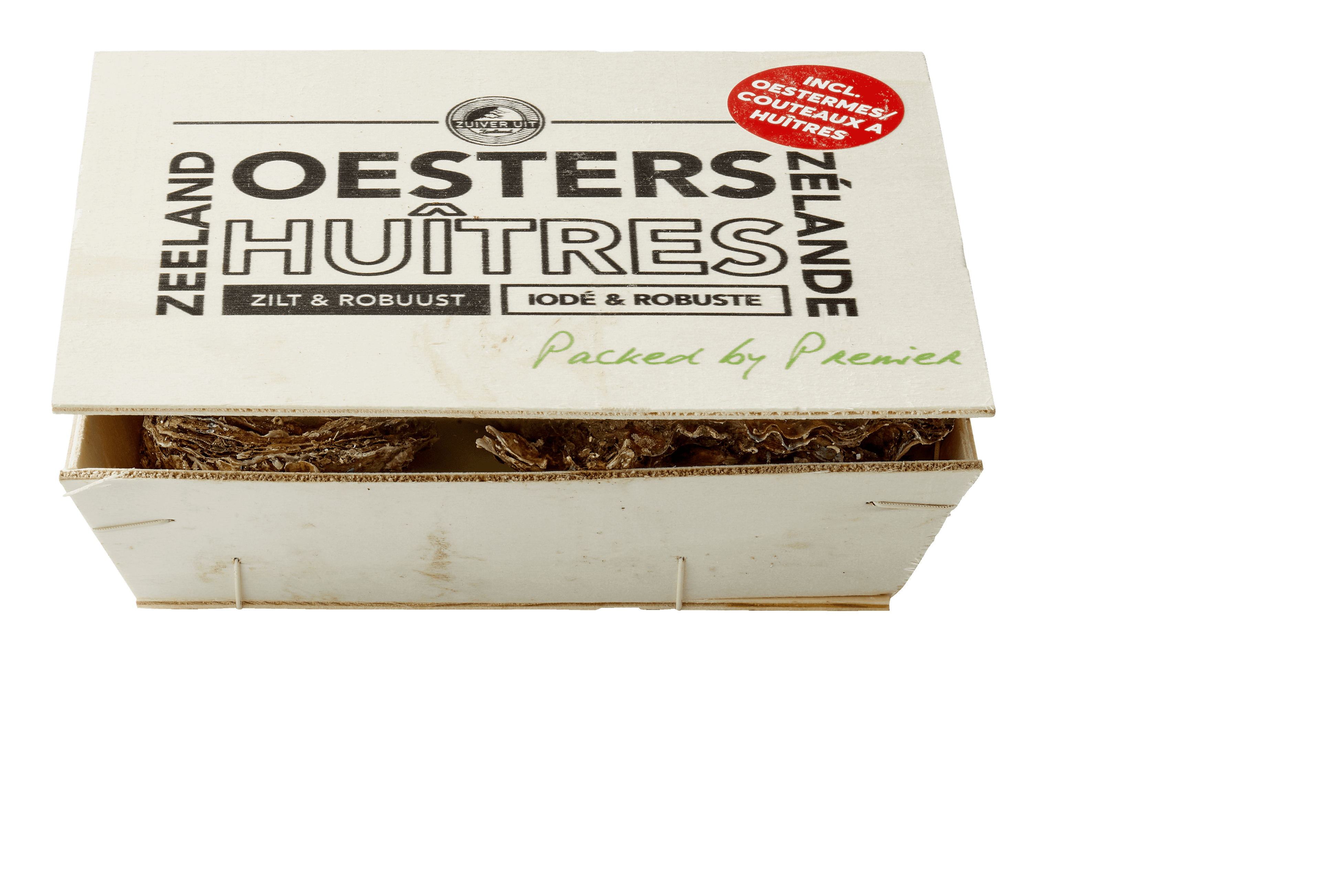 Premier Zeeuwse oesters 6 stuks met mes