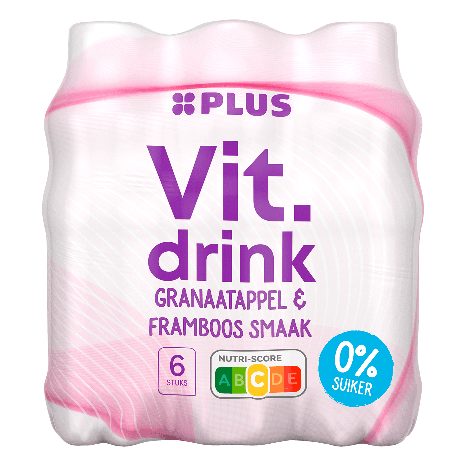 PLUS Vitamin drink granaatappel & framboos