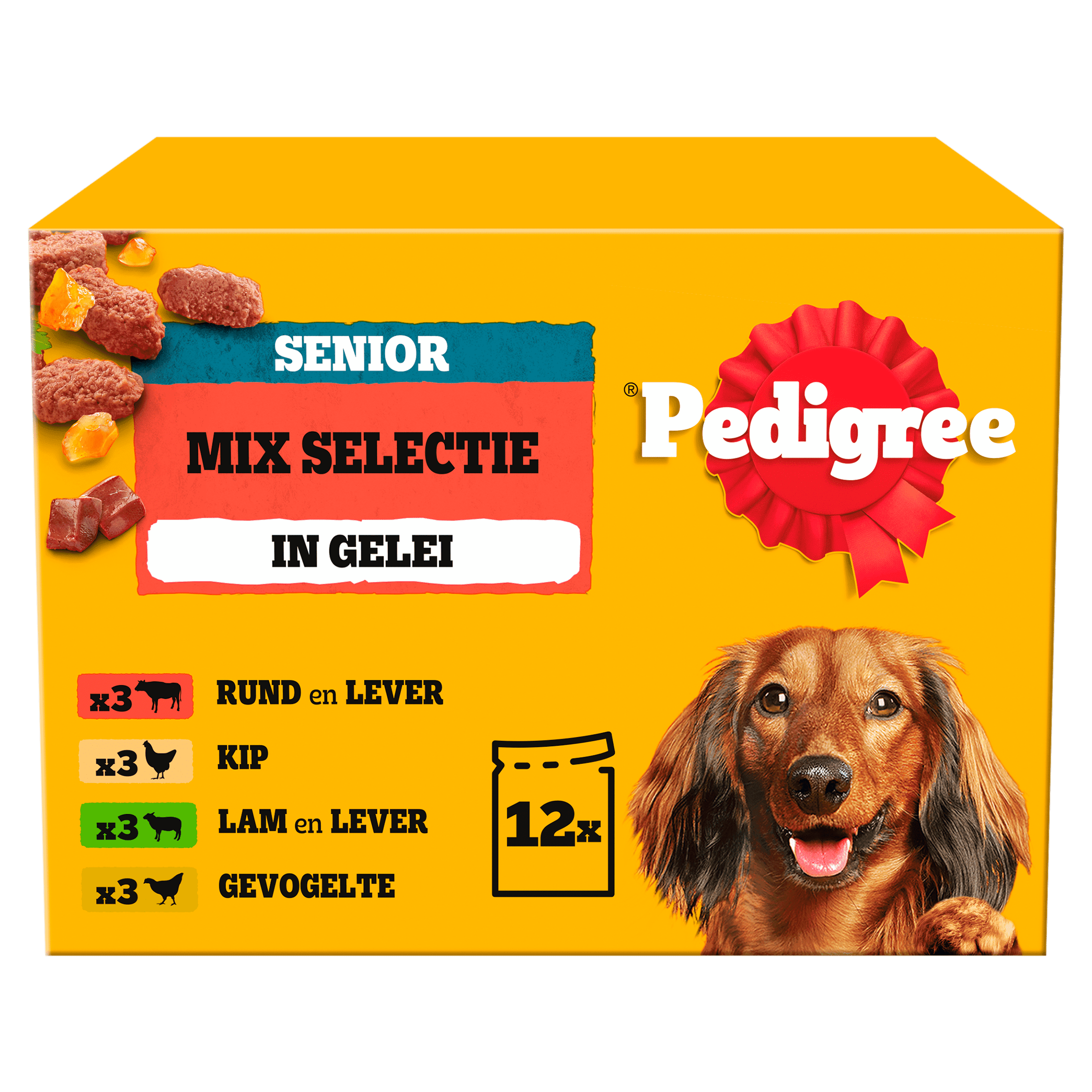 Pedigree Senior Vlees in Gelei Hondenvoer