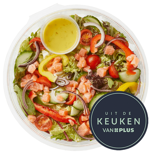 Uit de keuken van PLUS Lunchsalade gerookte zalm