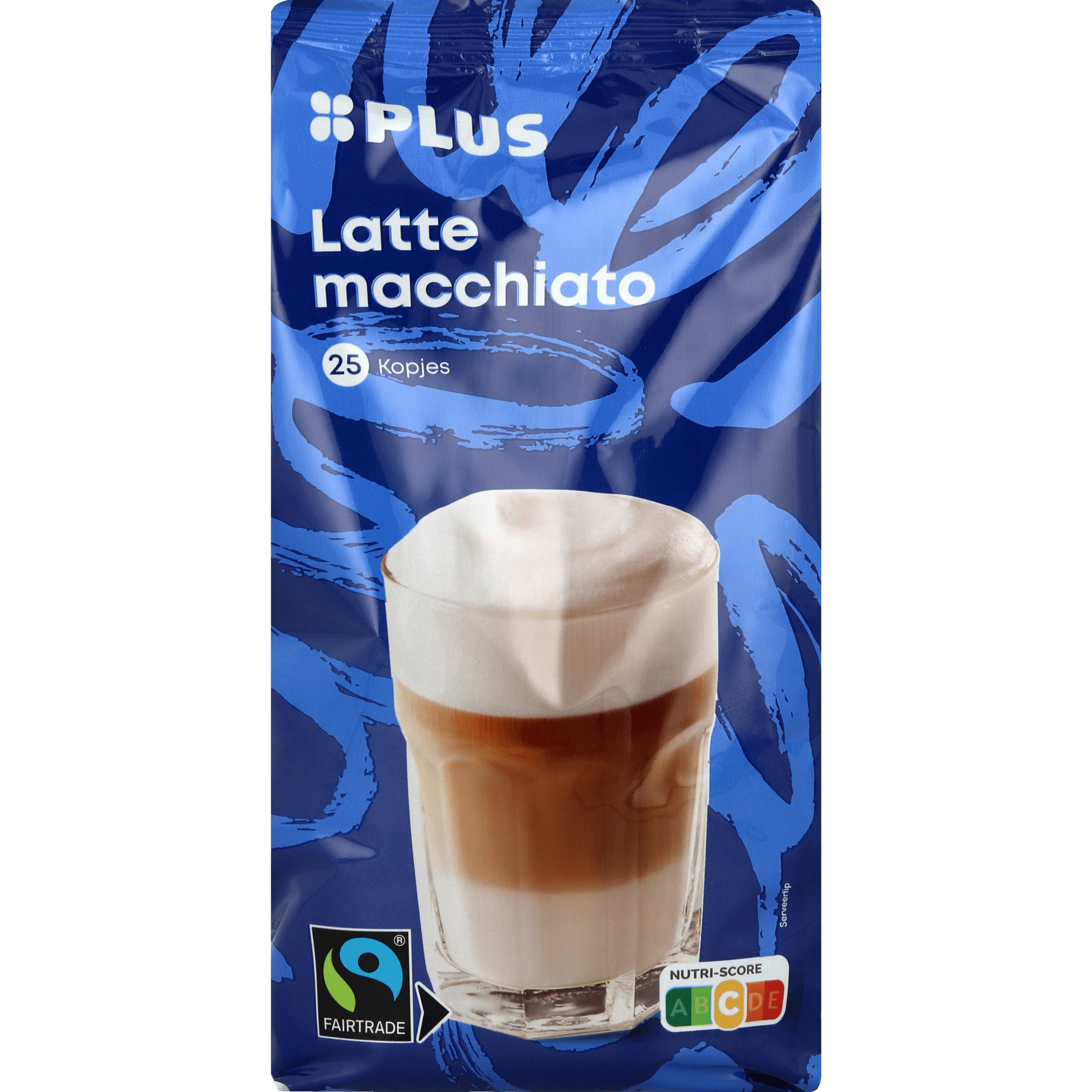 PLUS Latte macchiato oploskoffie Fairtrade
