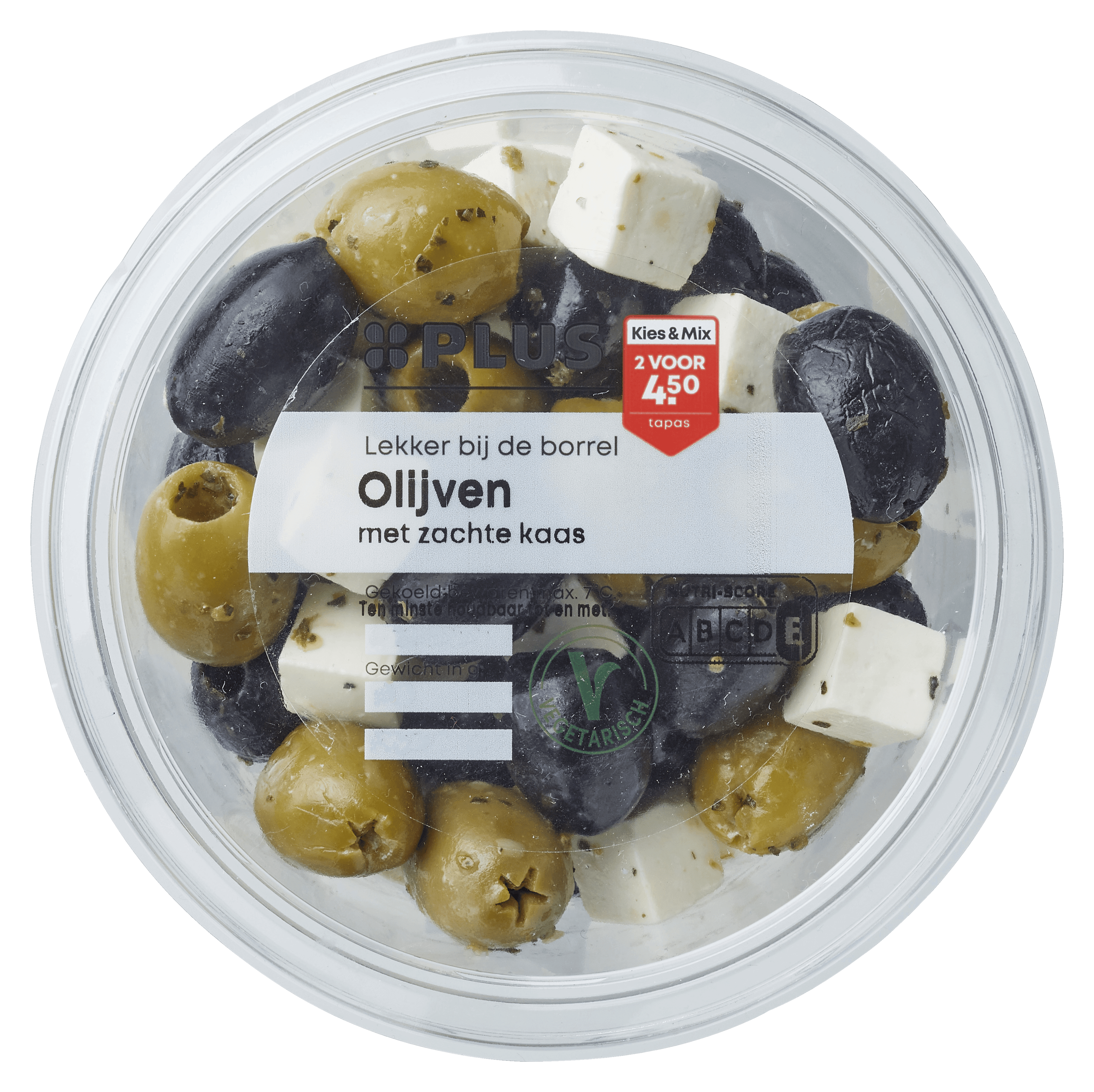 PLUS Olijven met zachte kaas