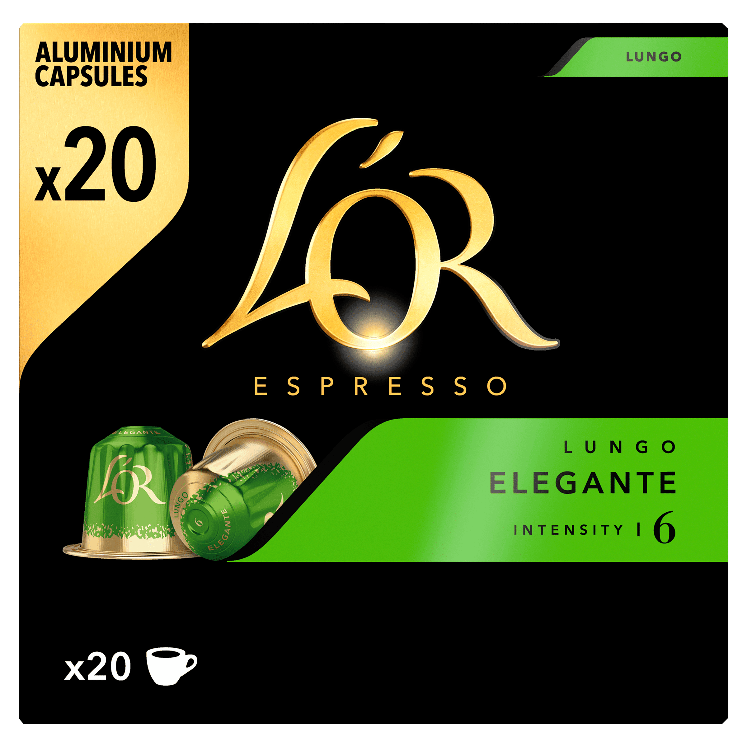 L'Or Lungo elegante voordeelpak koffiecups