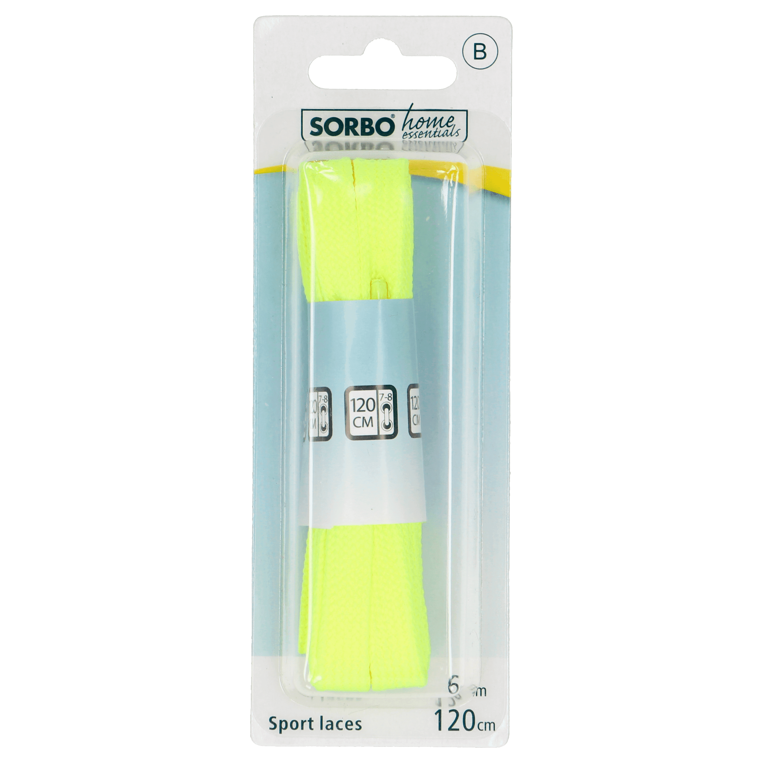 Sorbo Veters polyester Fluo 120cm 1Pr