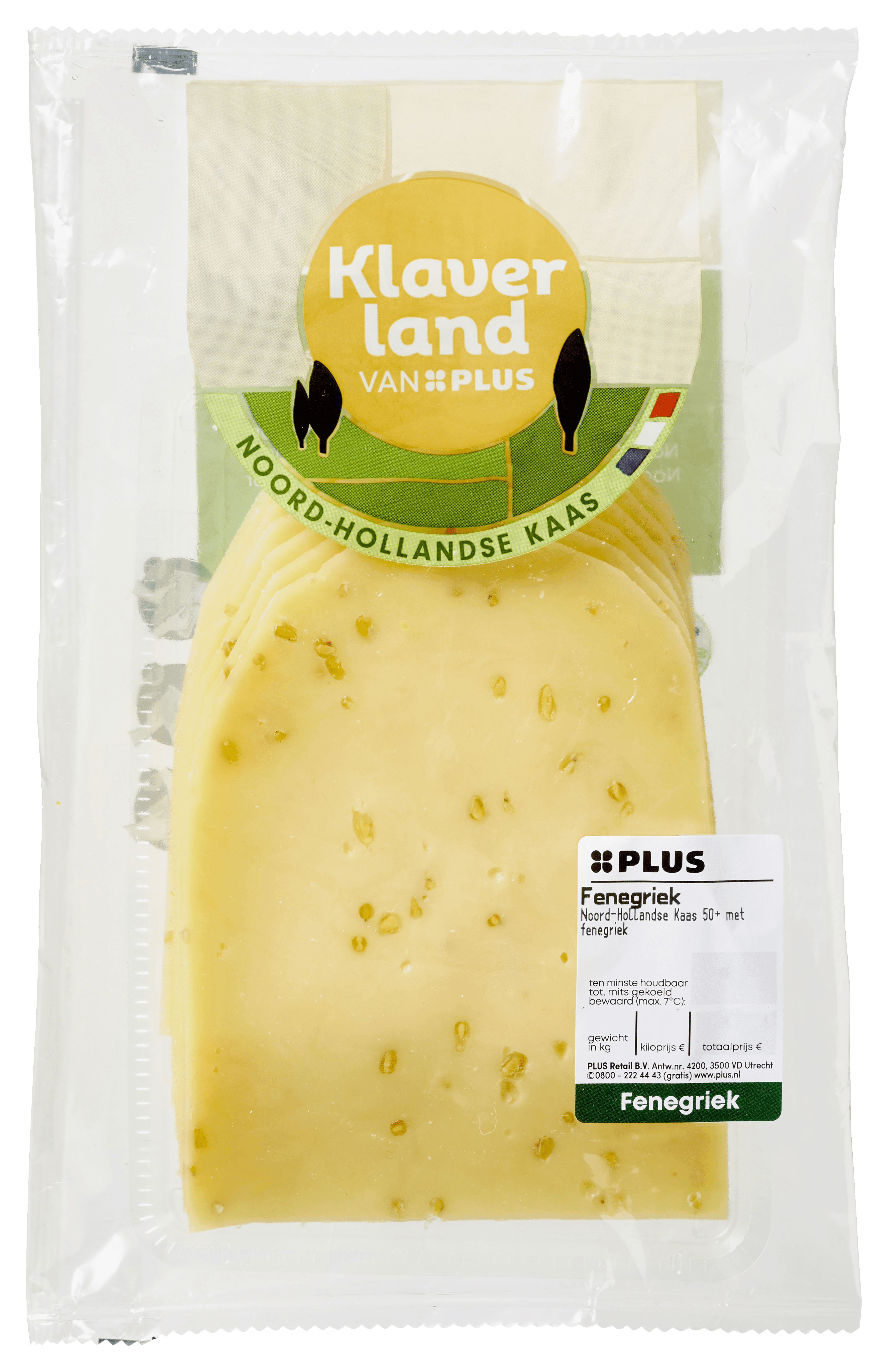 PLUS Klaverland Fenegriekkaas 50+ plakken