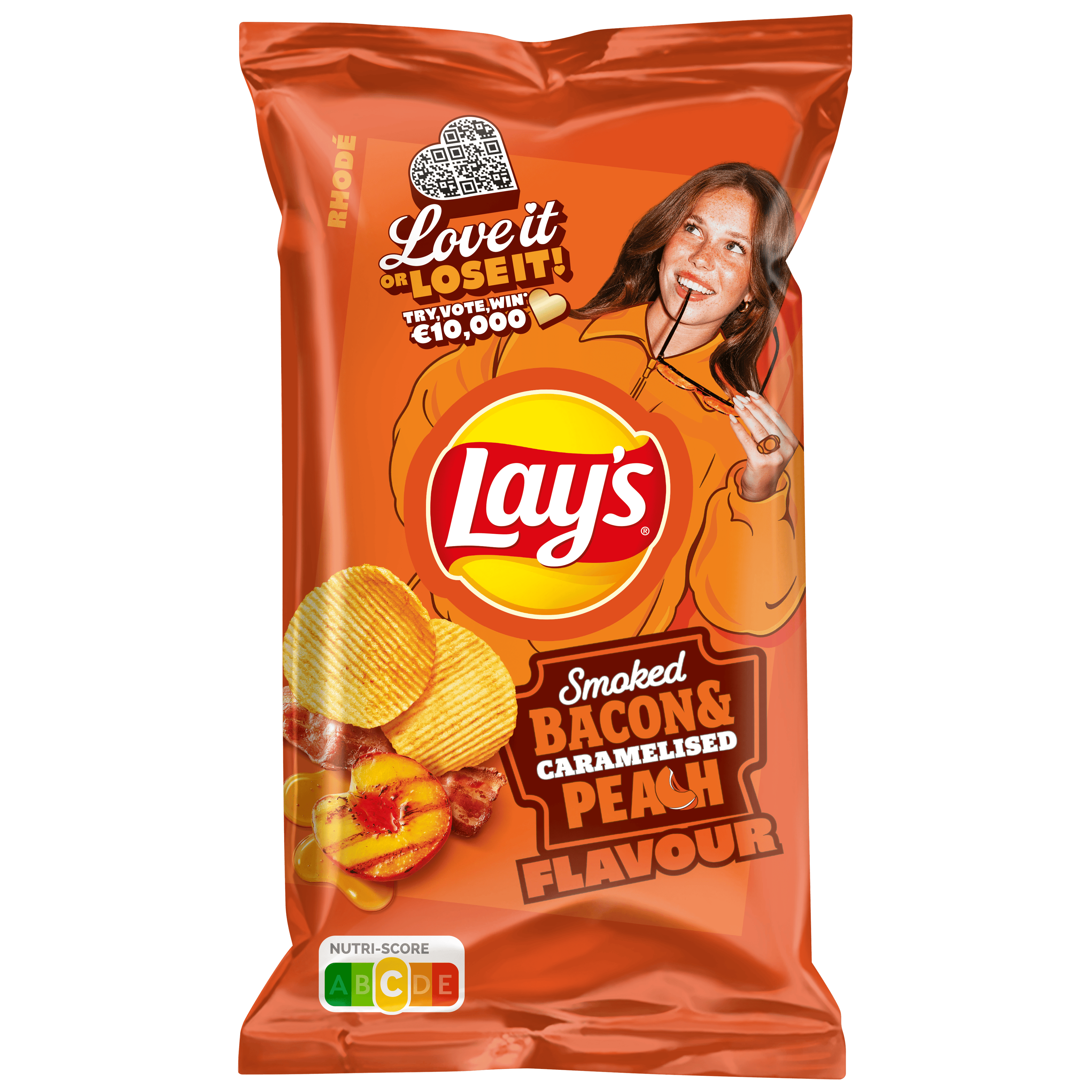Lays Max Ribbel Chips Smoked Bacon Caramel