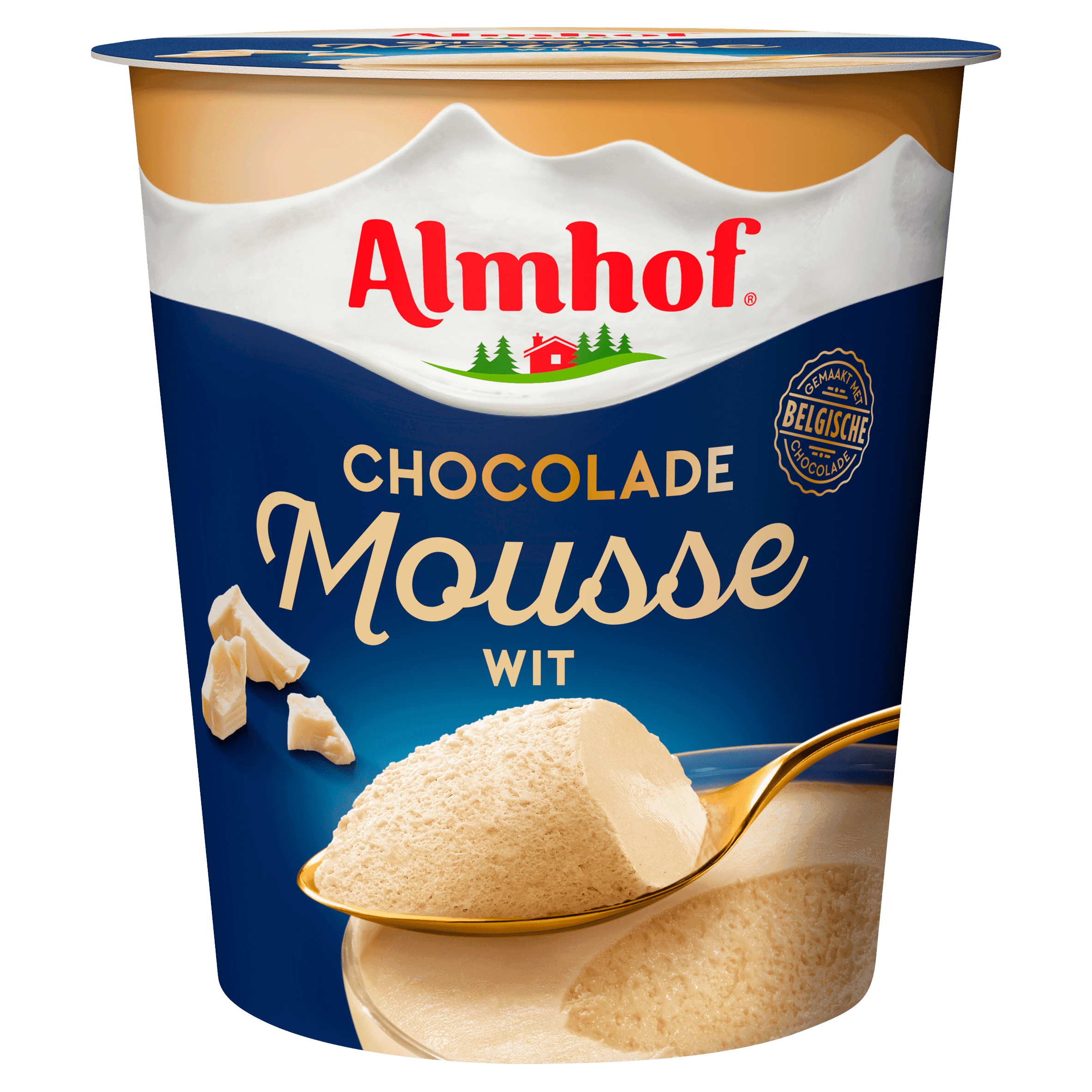 Almhof Mousse witte chocolade