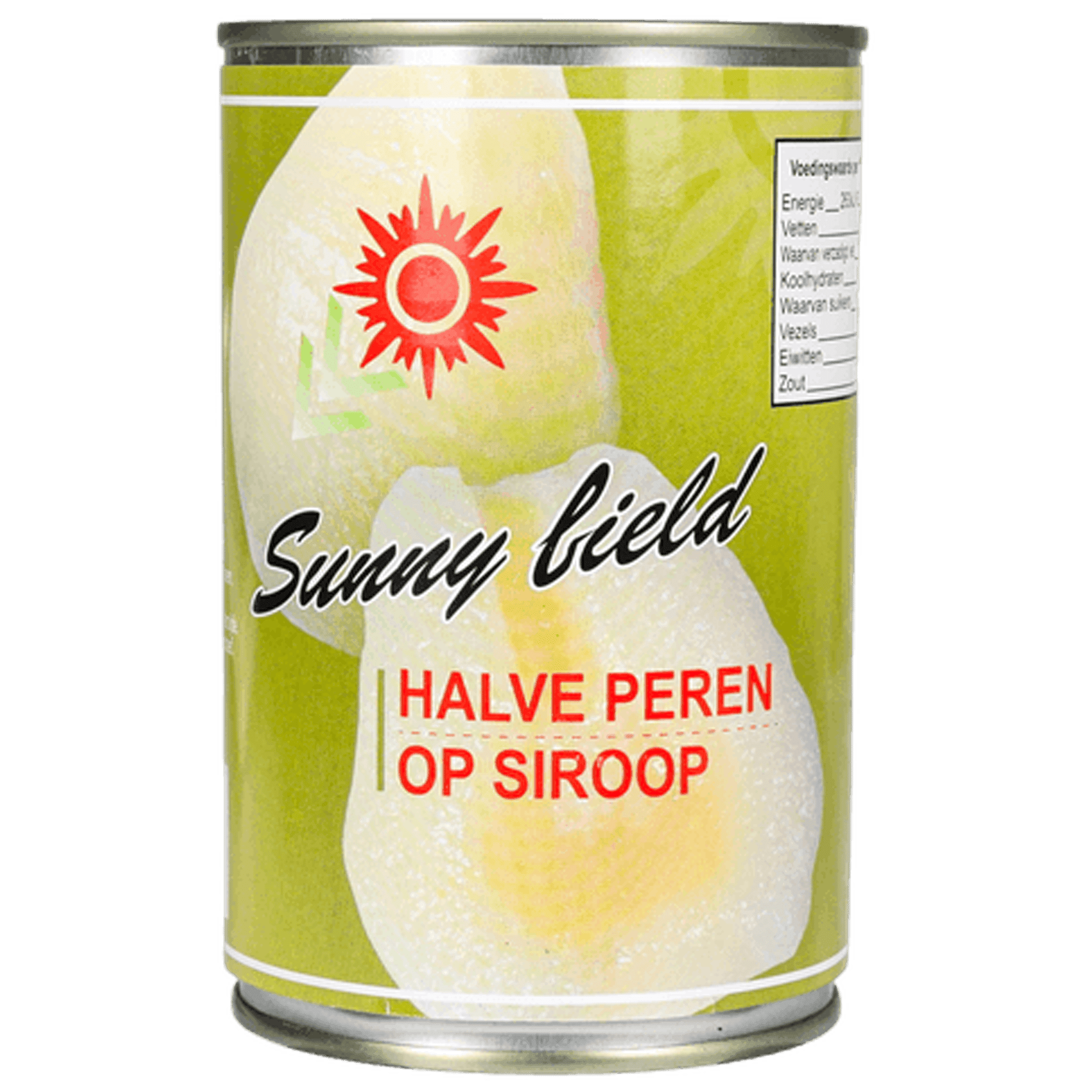 Sunny Field Halve peren op siroop 410 gram