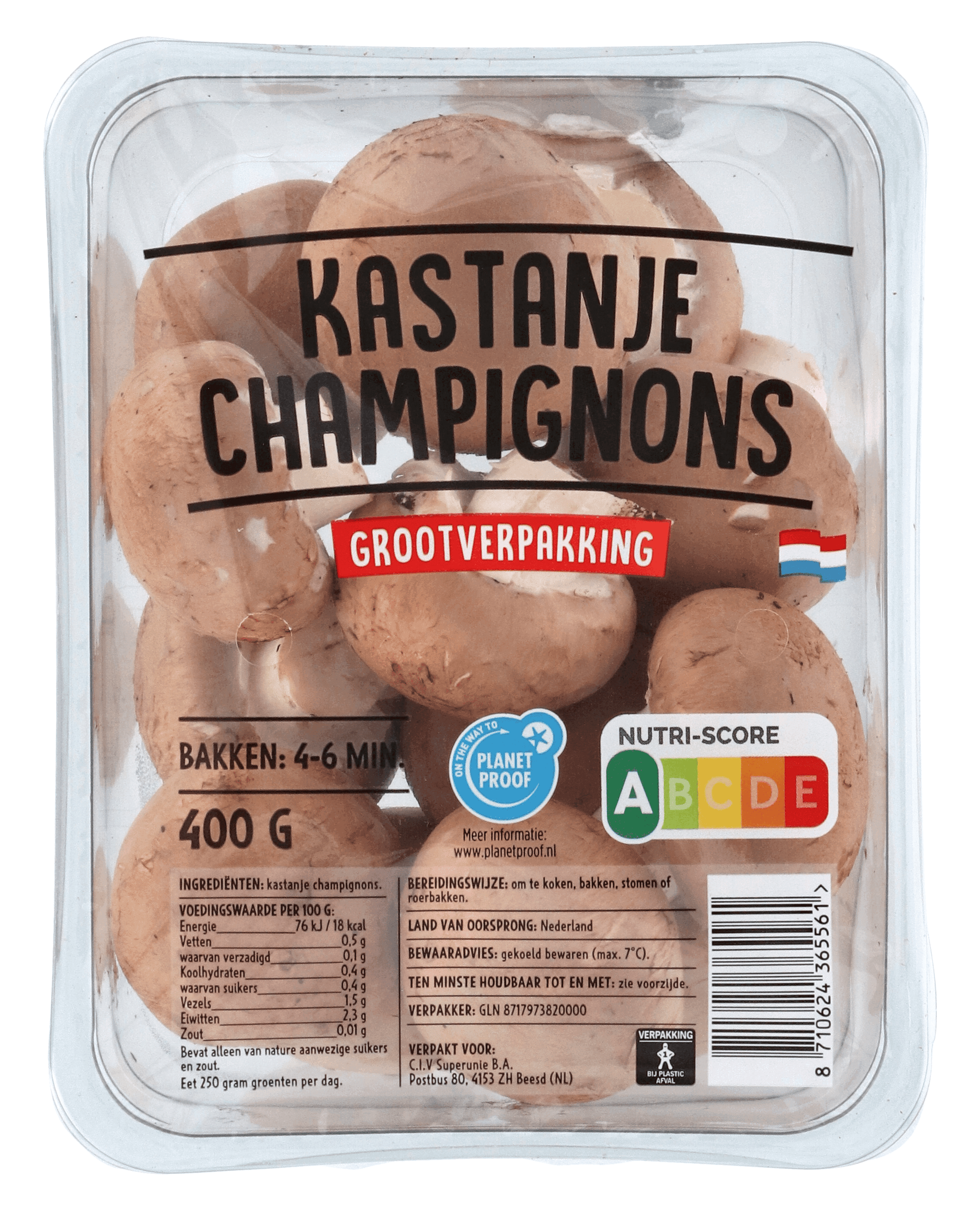 Neutraal Kastanjechampignons