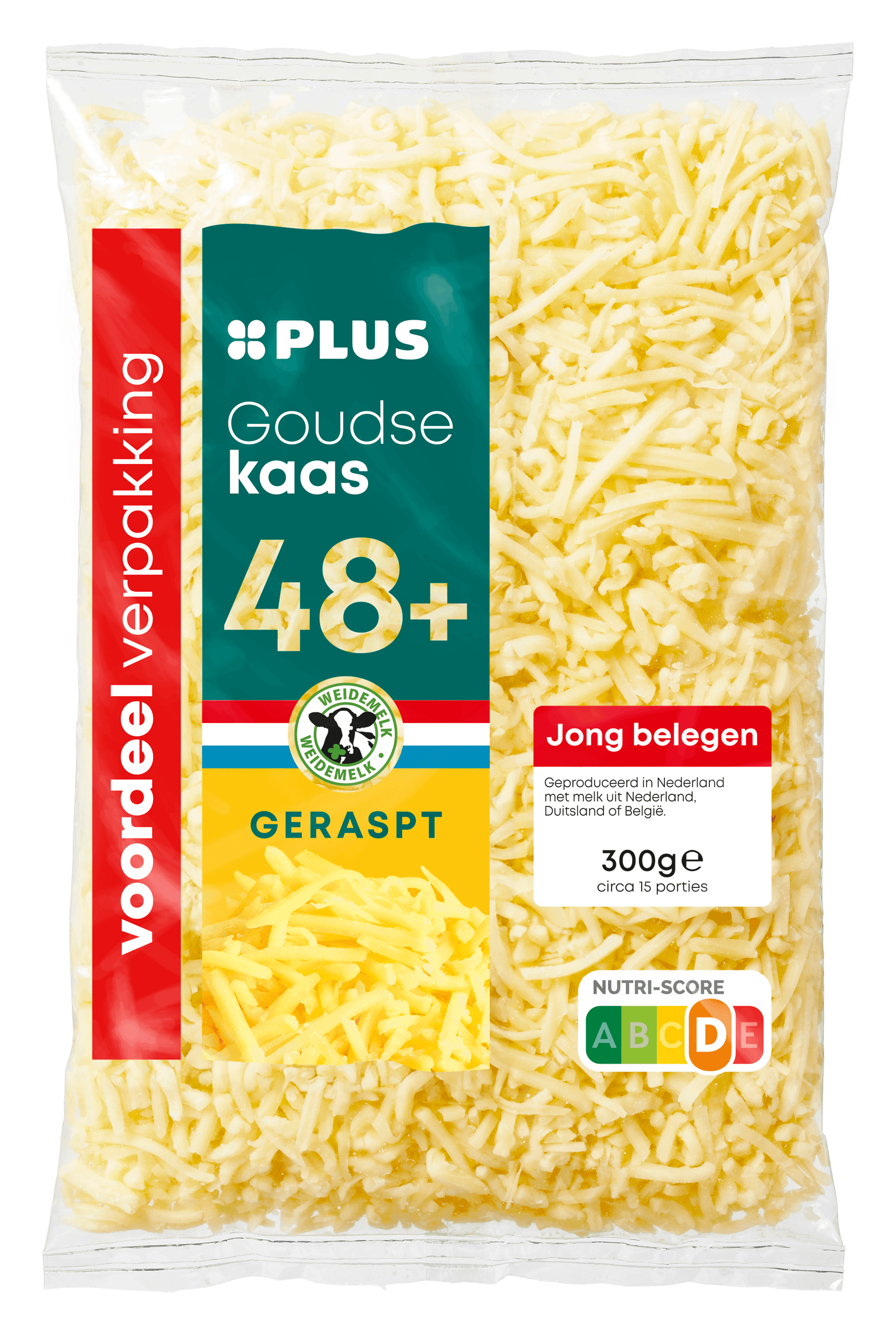 PLUS Goudse geraspte kaas belegen 48+ VDV