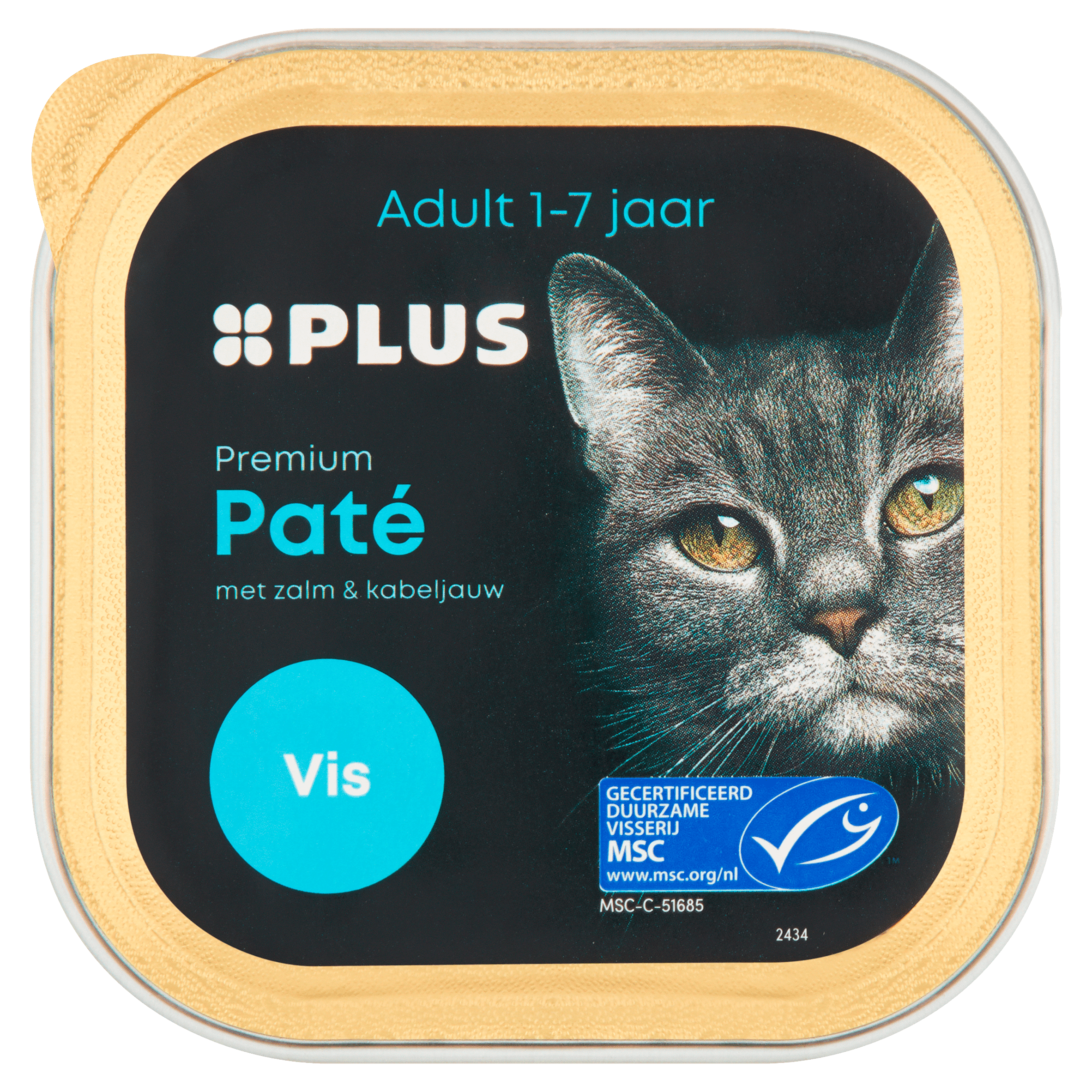 PLUS Premium Katten paté vis MSC