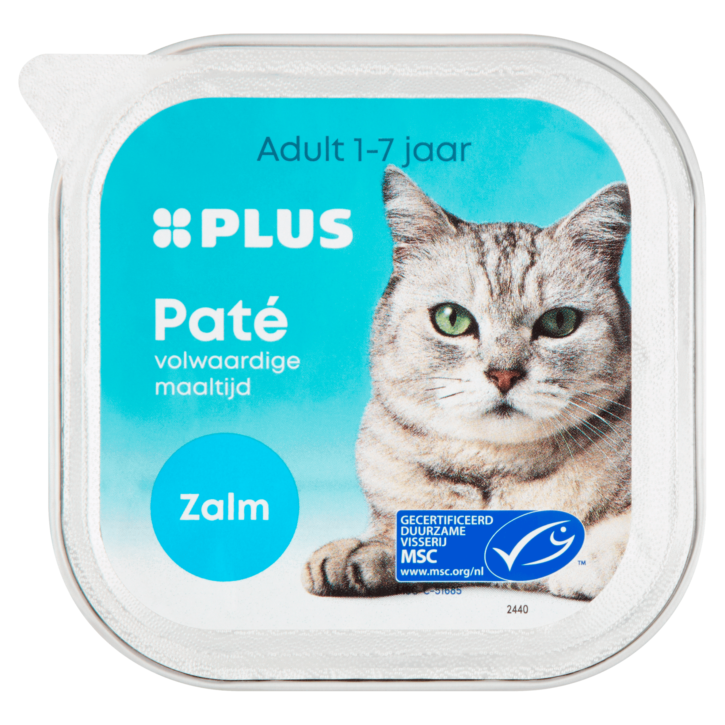 PLUS Katten paté Zalm MSC