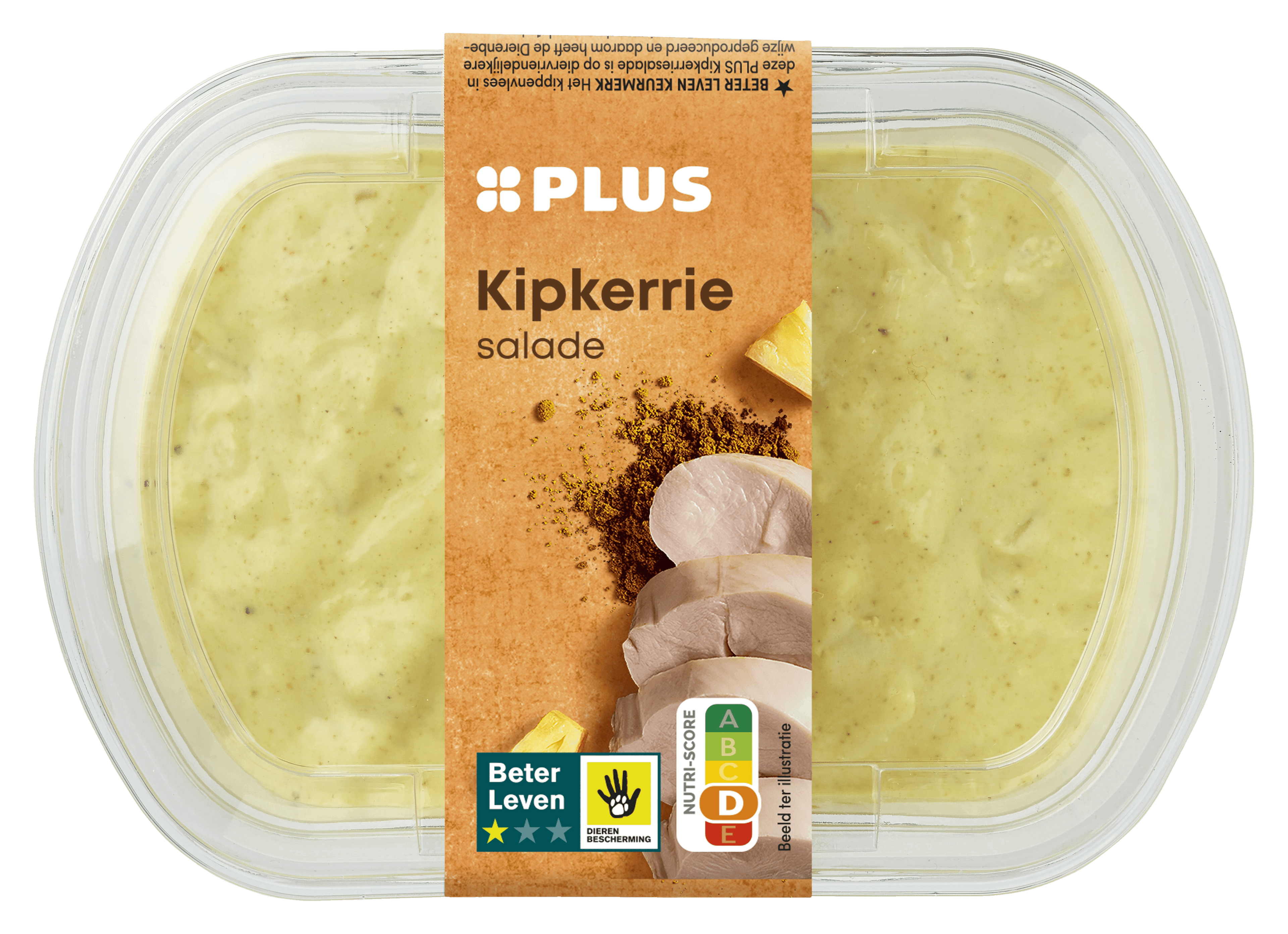 PLUS Kip kerrie salade