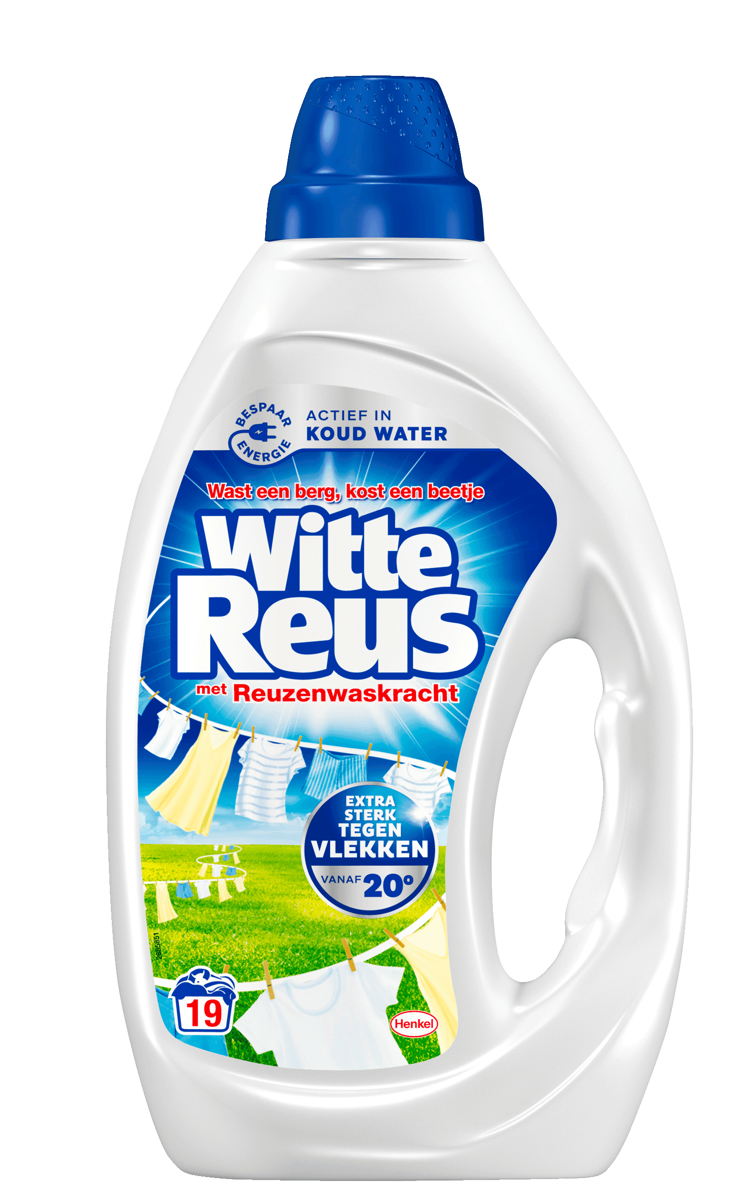 Witte Reus Vloeibaar wasmiddel wit 19sc