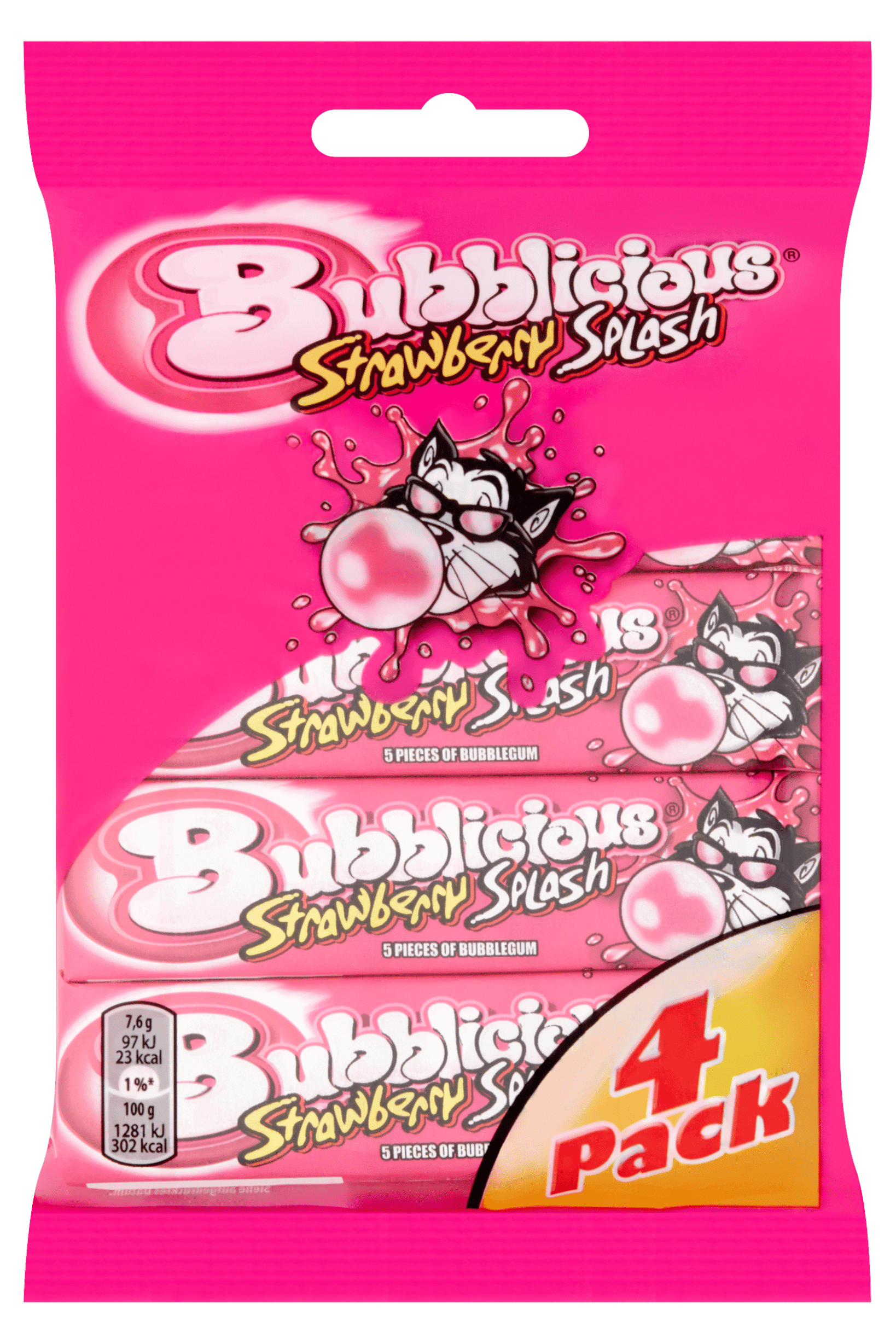 Bubblicious Strawberry 4-pack