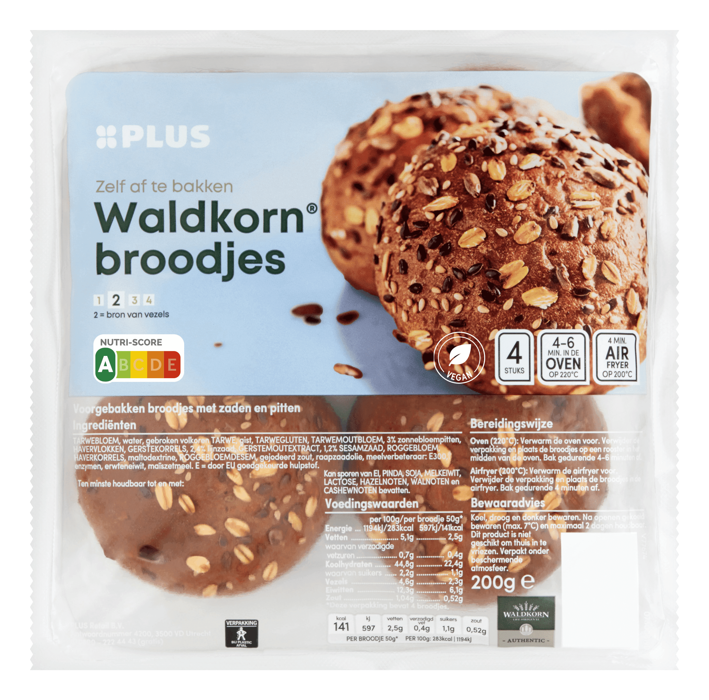 PLUS Waldkornbroodjes