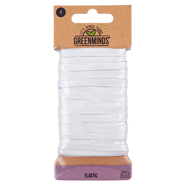 Greenminds Elastiek wit 6mm 8meter