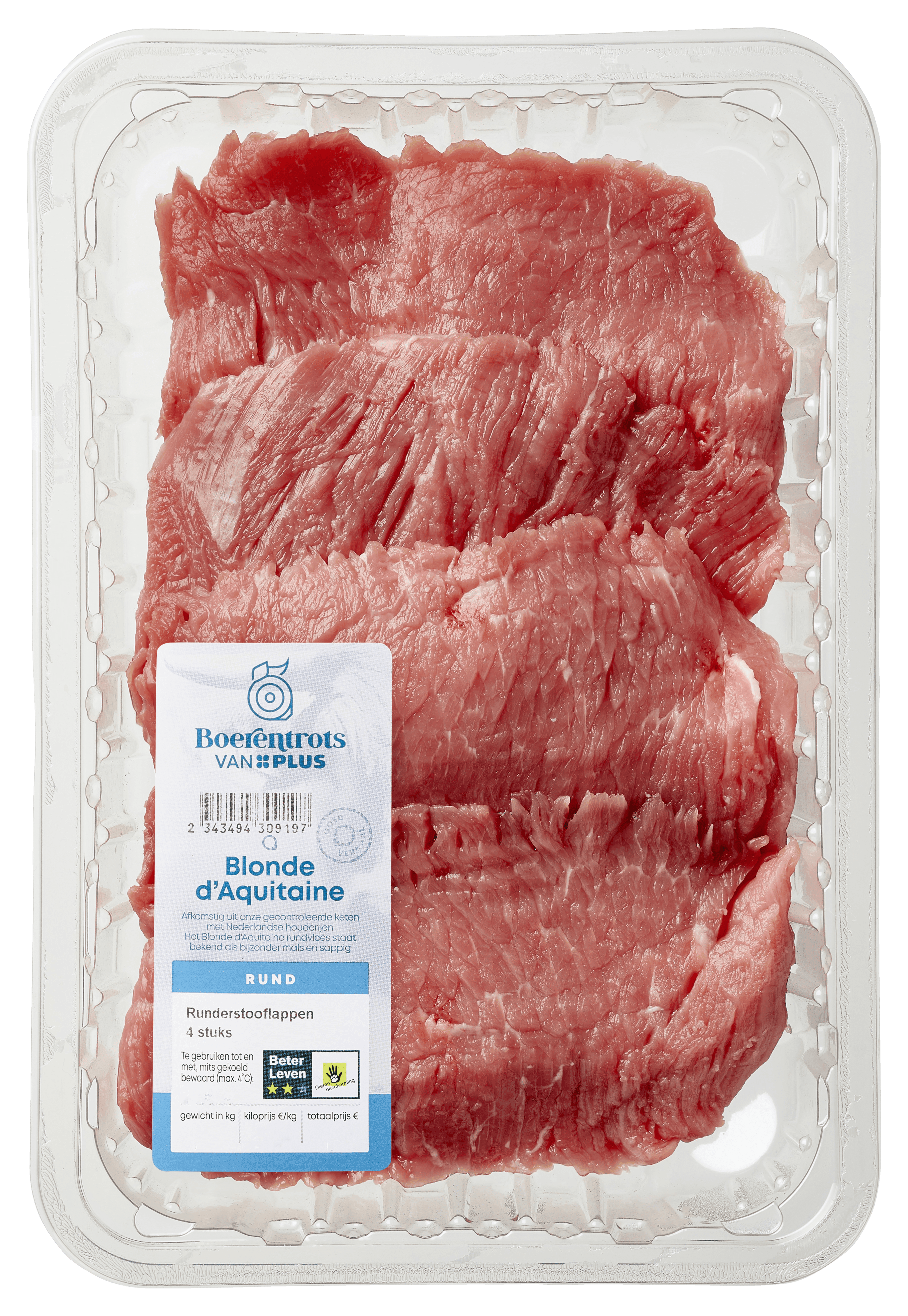 PLUS Boerentrots Beter leven Runderstooflappen 2st