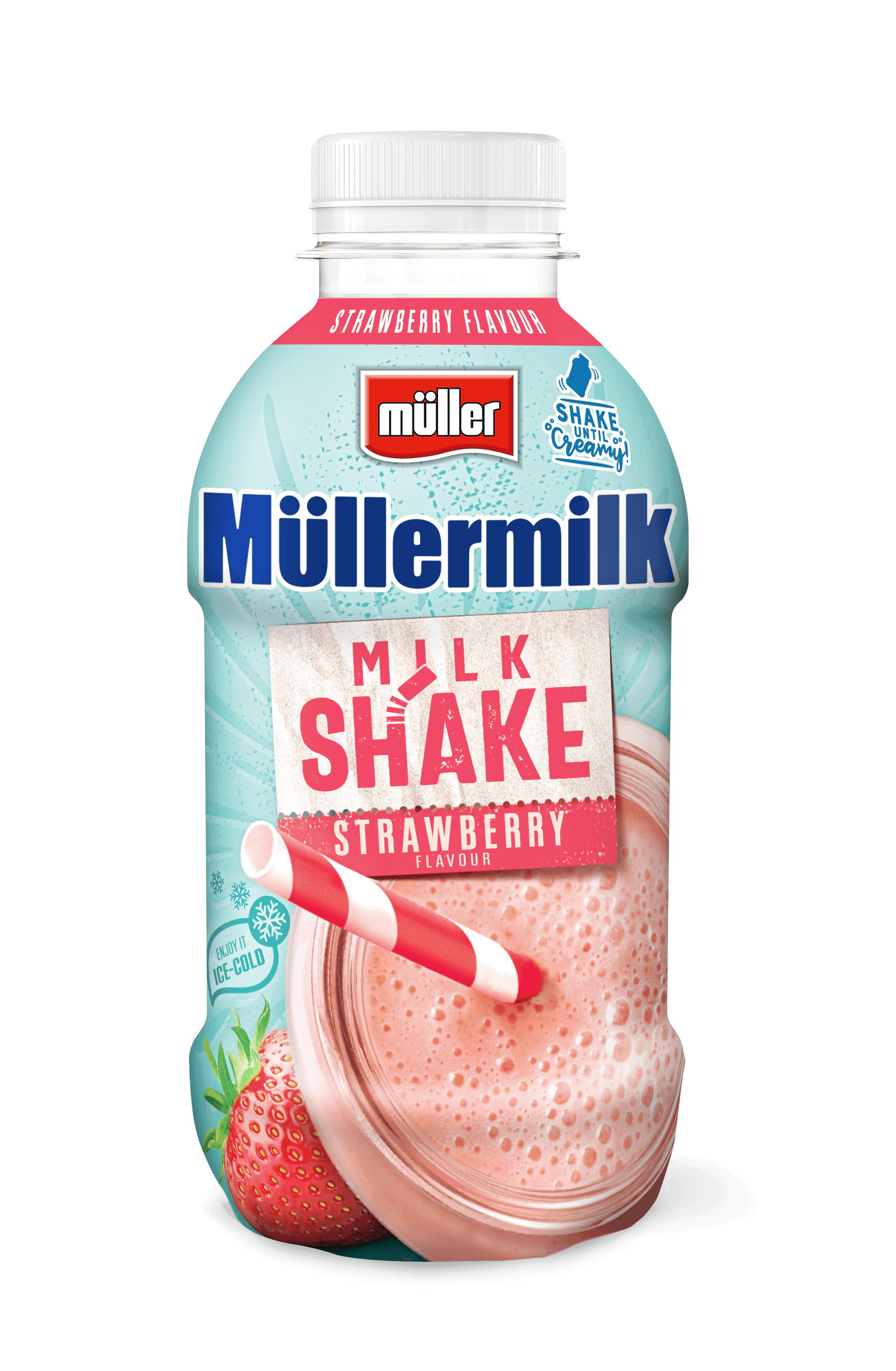 Müllermilk Milk shake aardbei