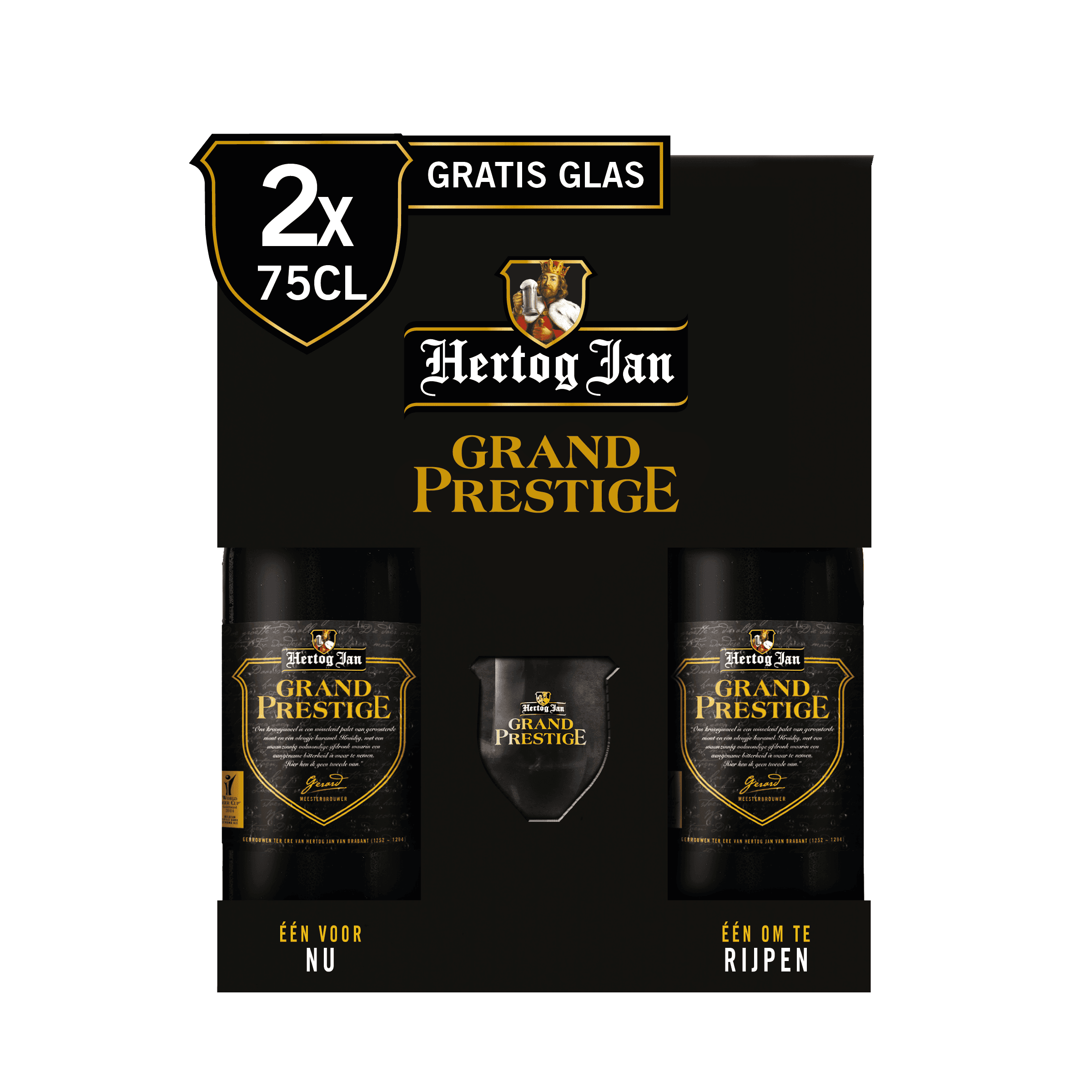 Hertog Jan Grand Prestige geschenkset met glas