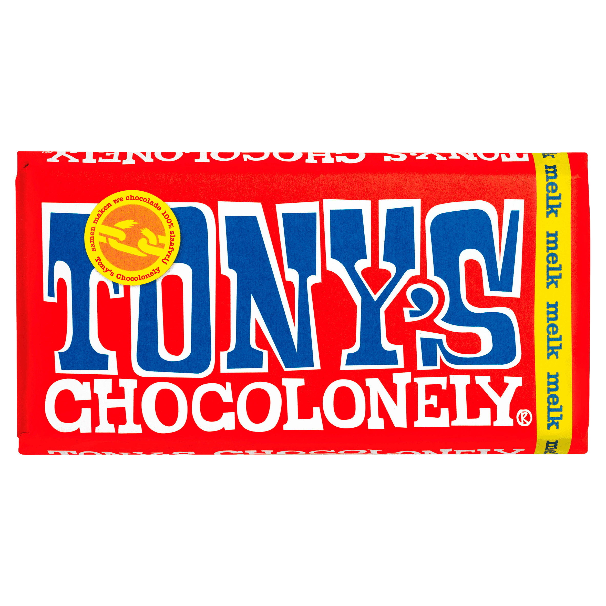 Tony's Chocolonely Chocoladereep Melk Fairtrade