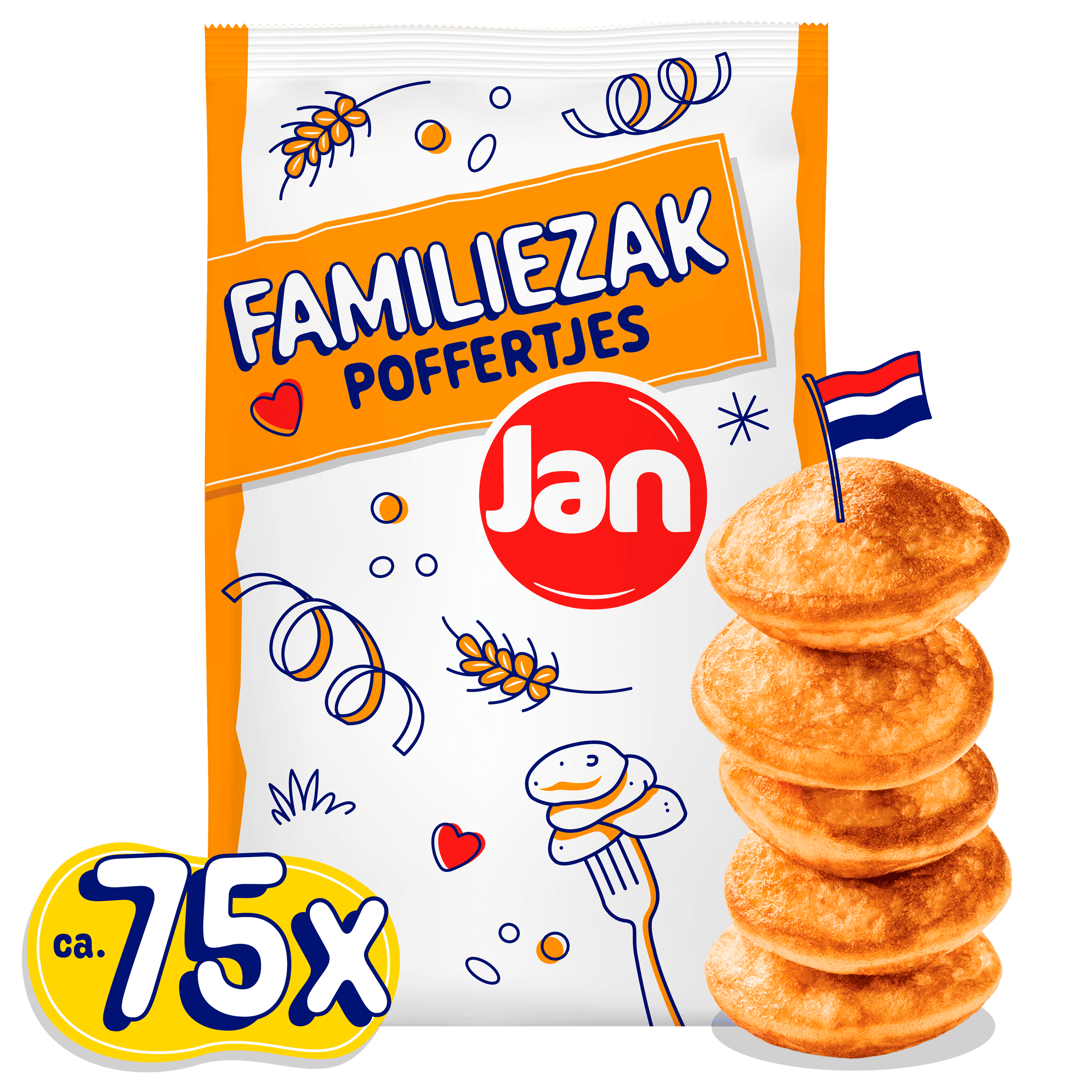 Jan Poffertjes in familiezak