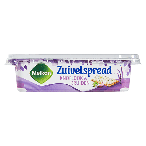 Melkan Zuivelspread knoflook & kruiden
