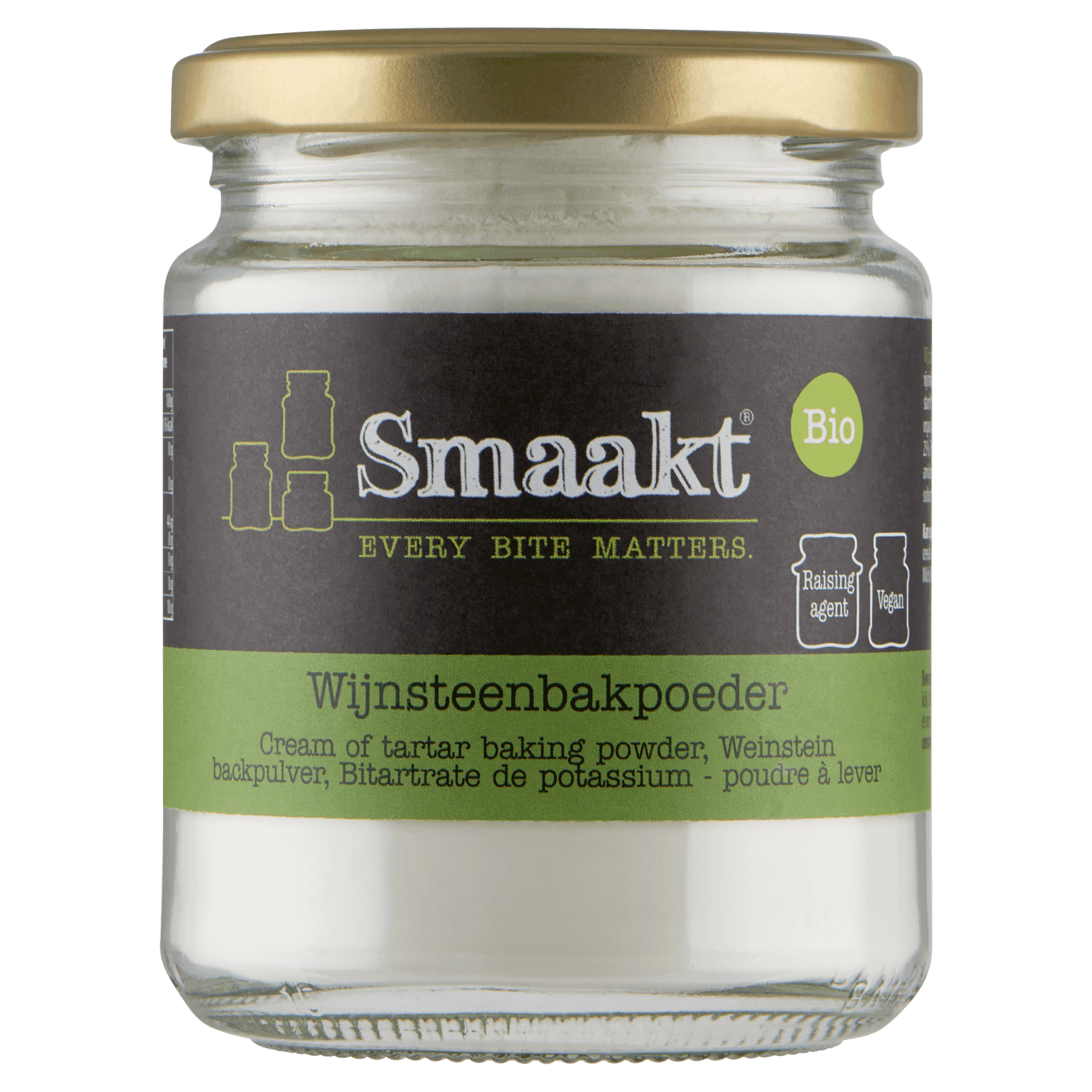 Smaakt Wijnsteenbakpoeder bio