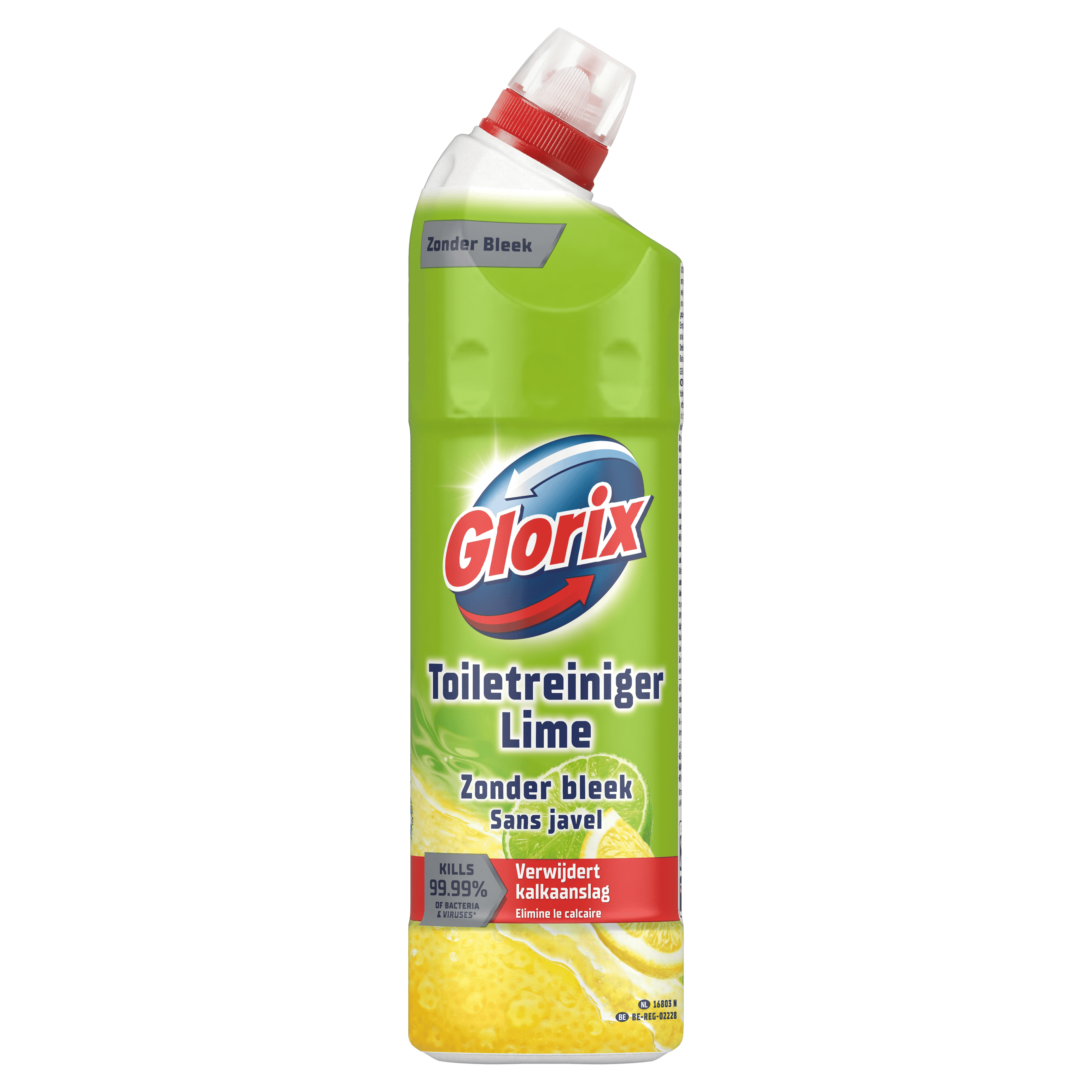 Glorix wc gel zonder bleek limoen