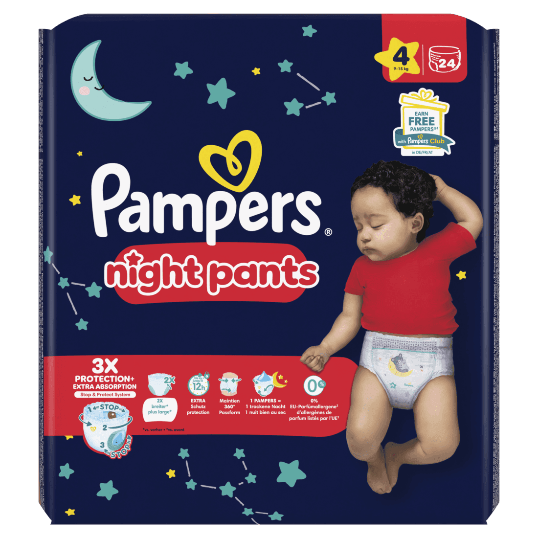 Pampers night pants maat 4