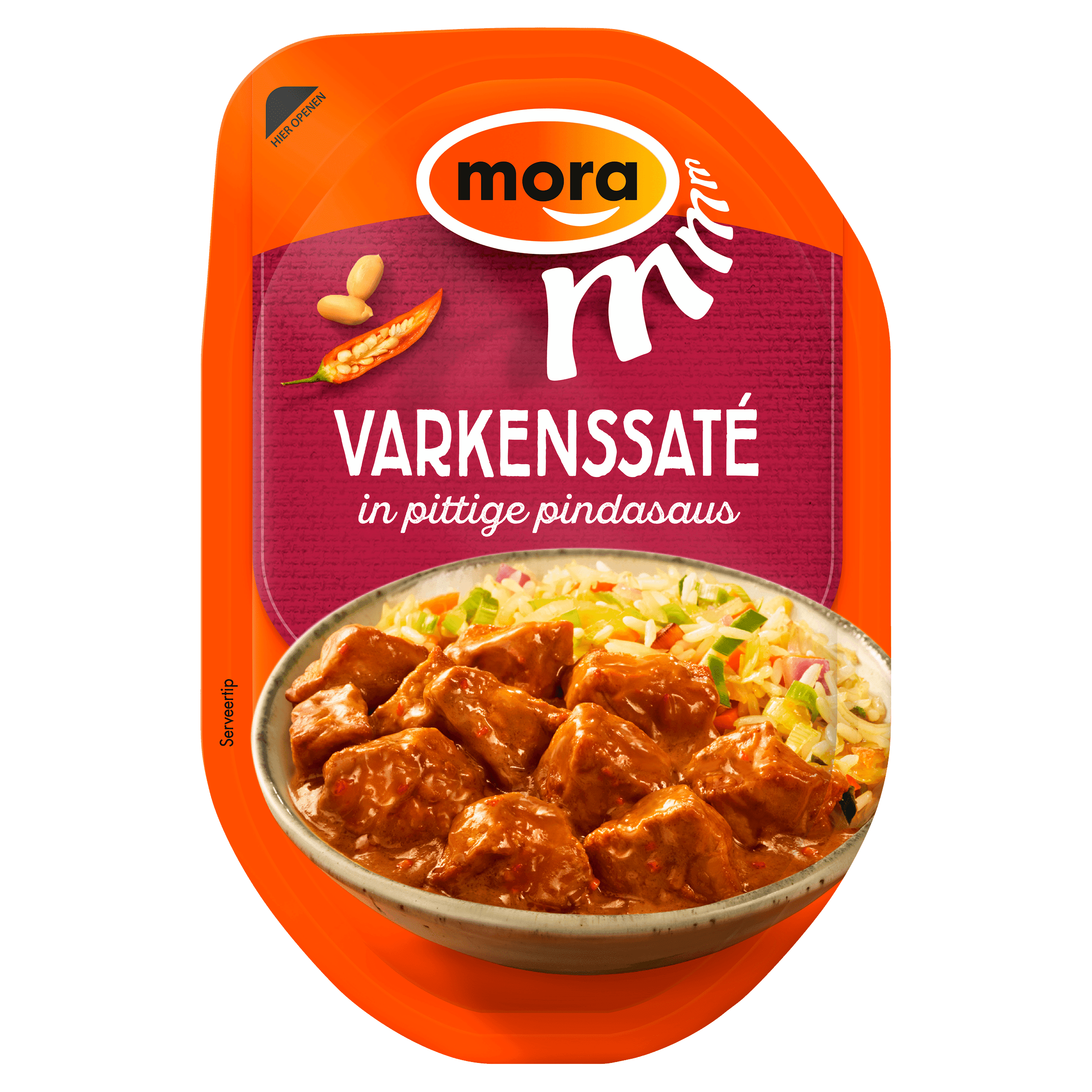 Mora Varkenssaté in Pittige Pindasaus