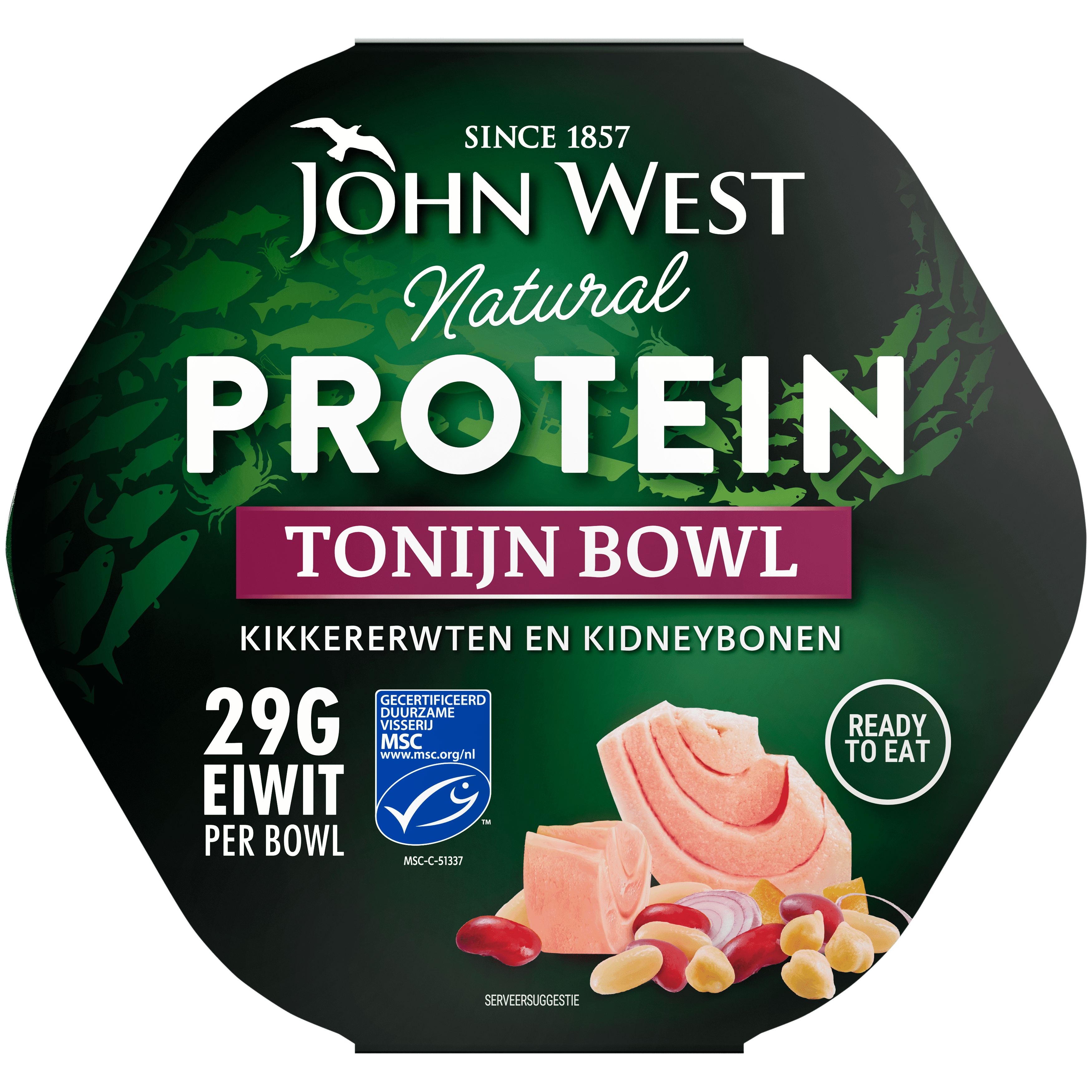 John West Tonijn protein bonen bowl MSC