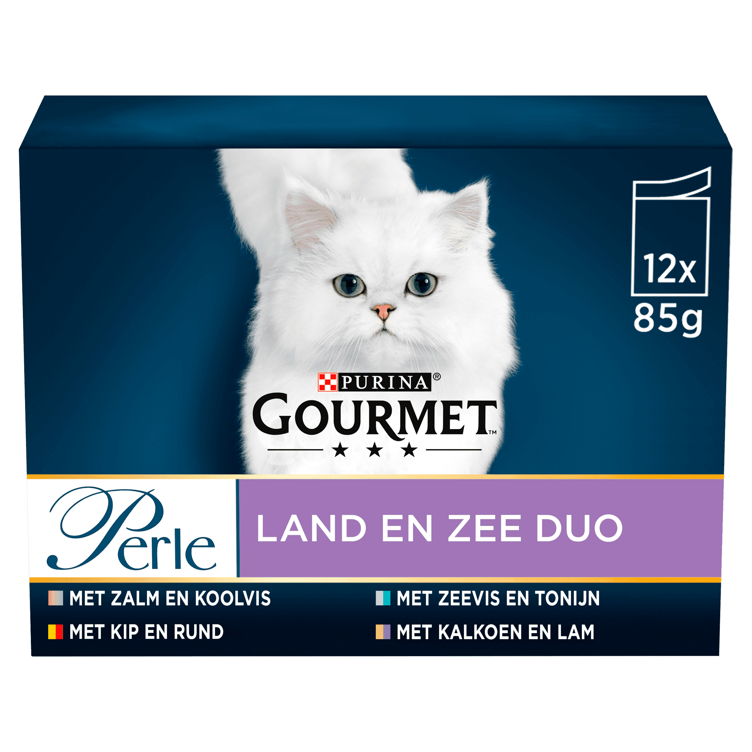 Gourmet Perle Duo land & zee kattenvoer