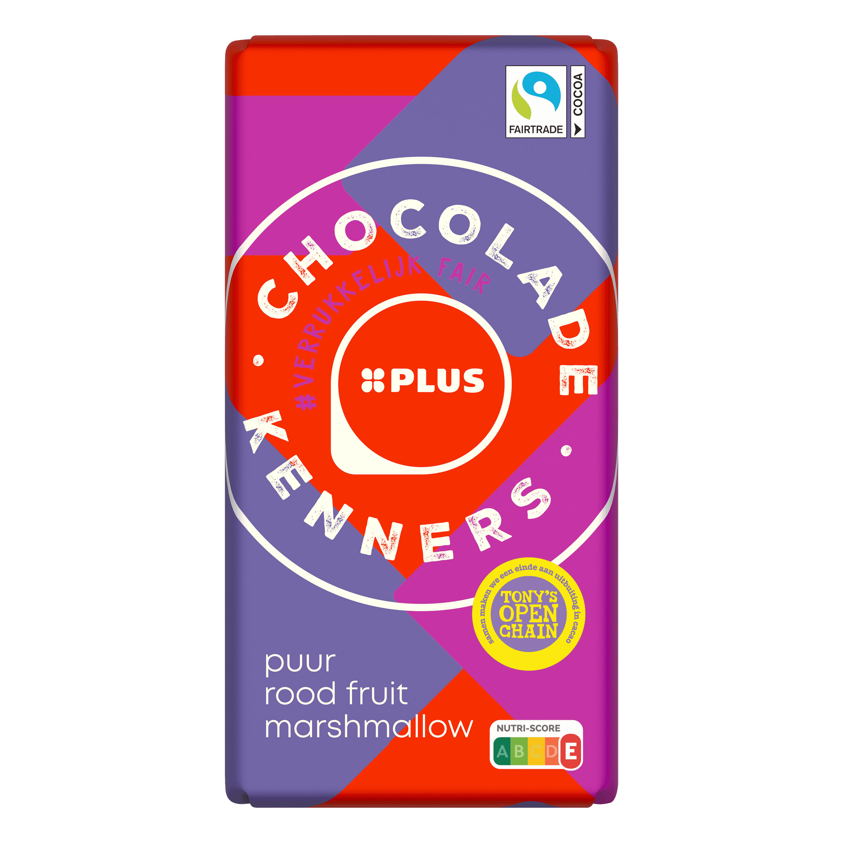 PLUS Chocoladereep rood fruit marshmallow