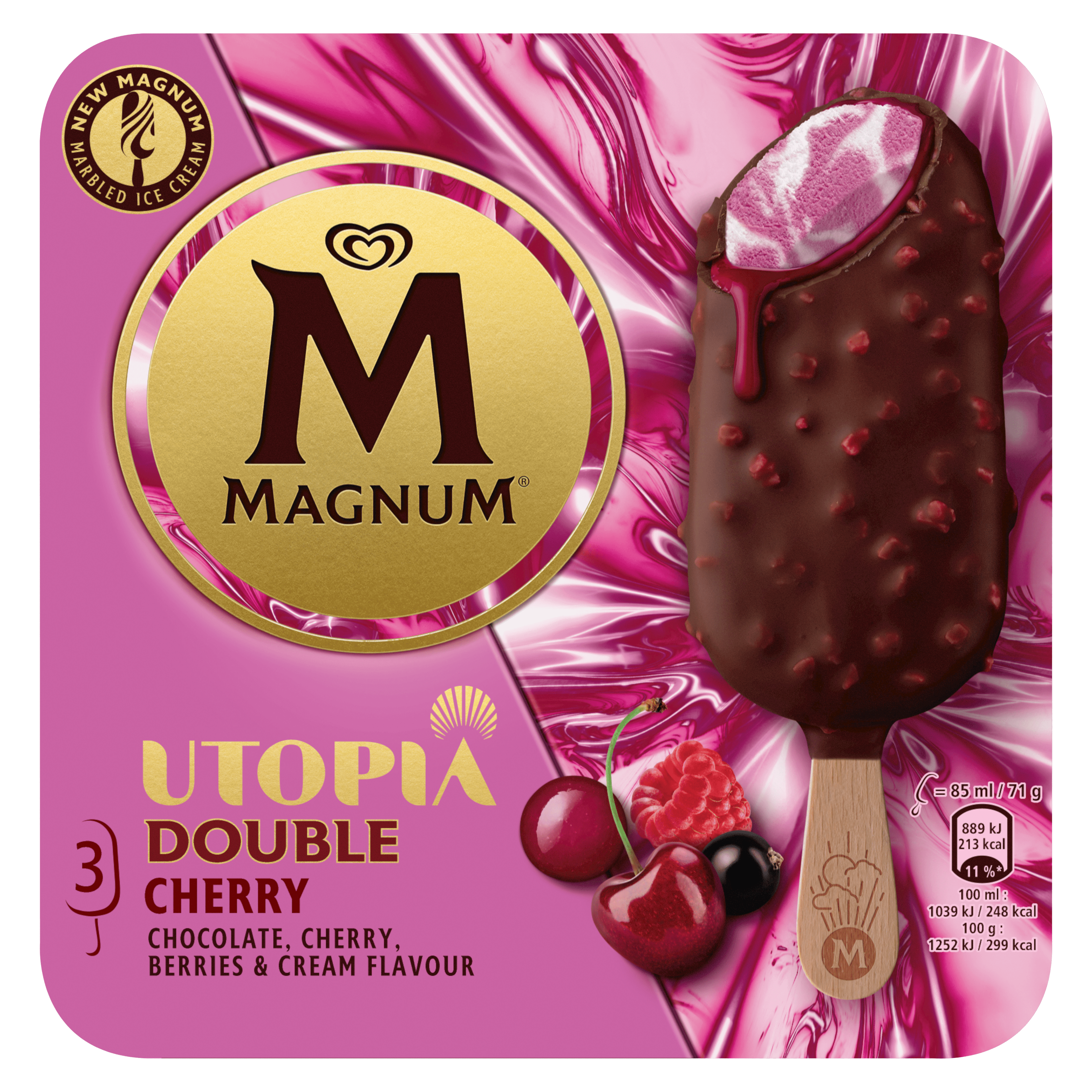 Magnum Magnum Double Cherry Sticks 3x85ml